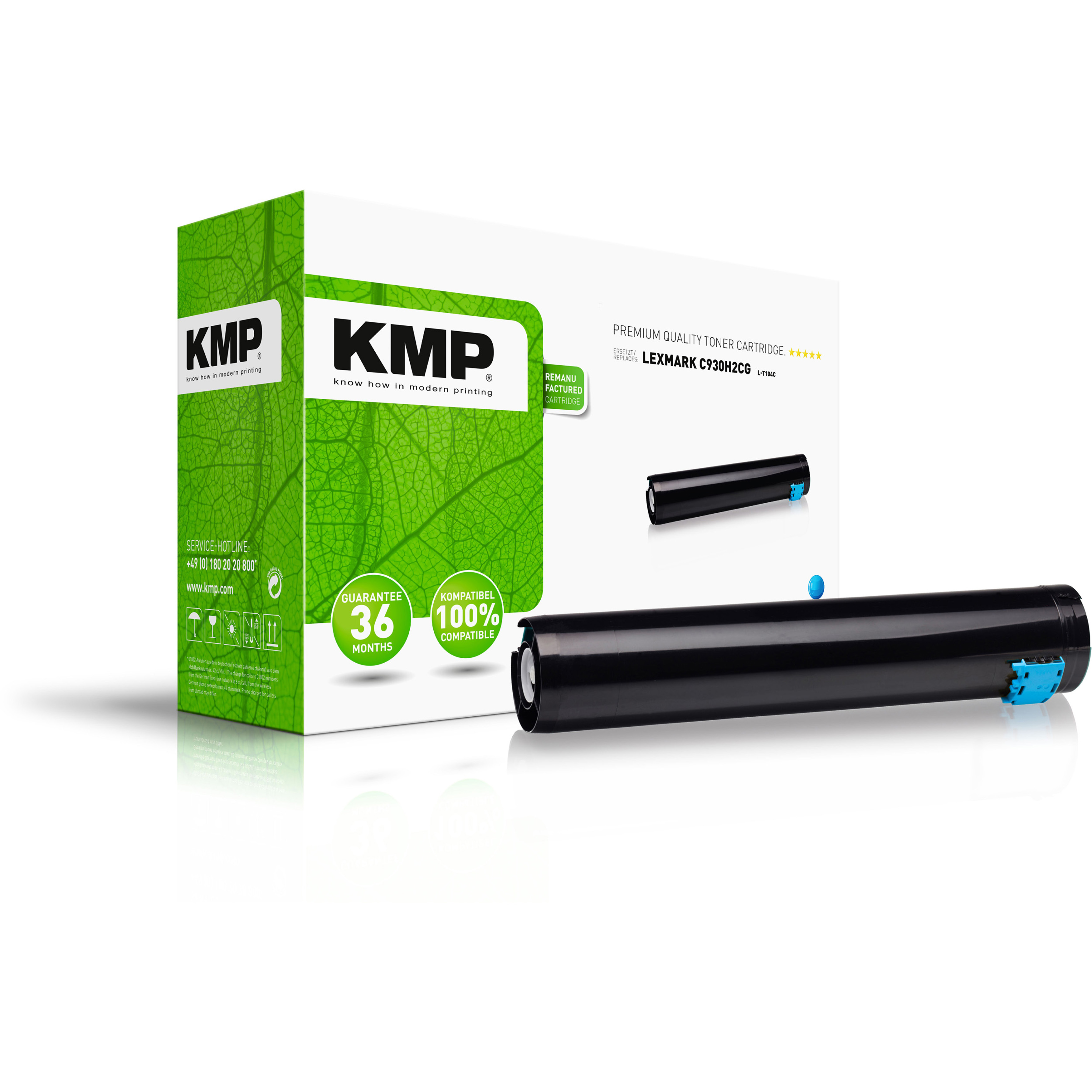 KMP L-T104C kompatibilní toner Lexmark C930H2CG, azurový