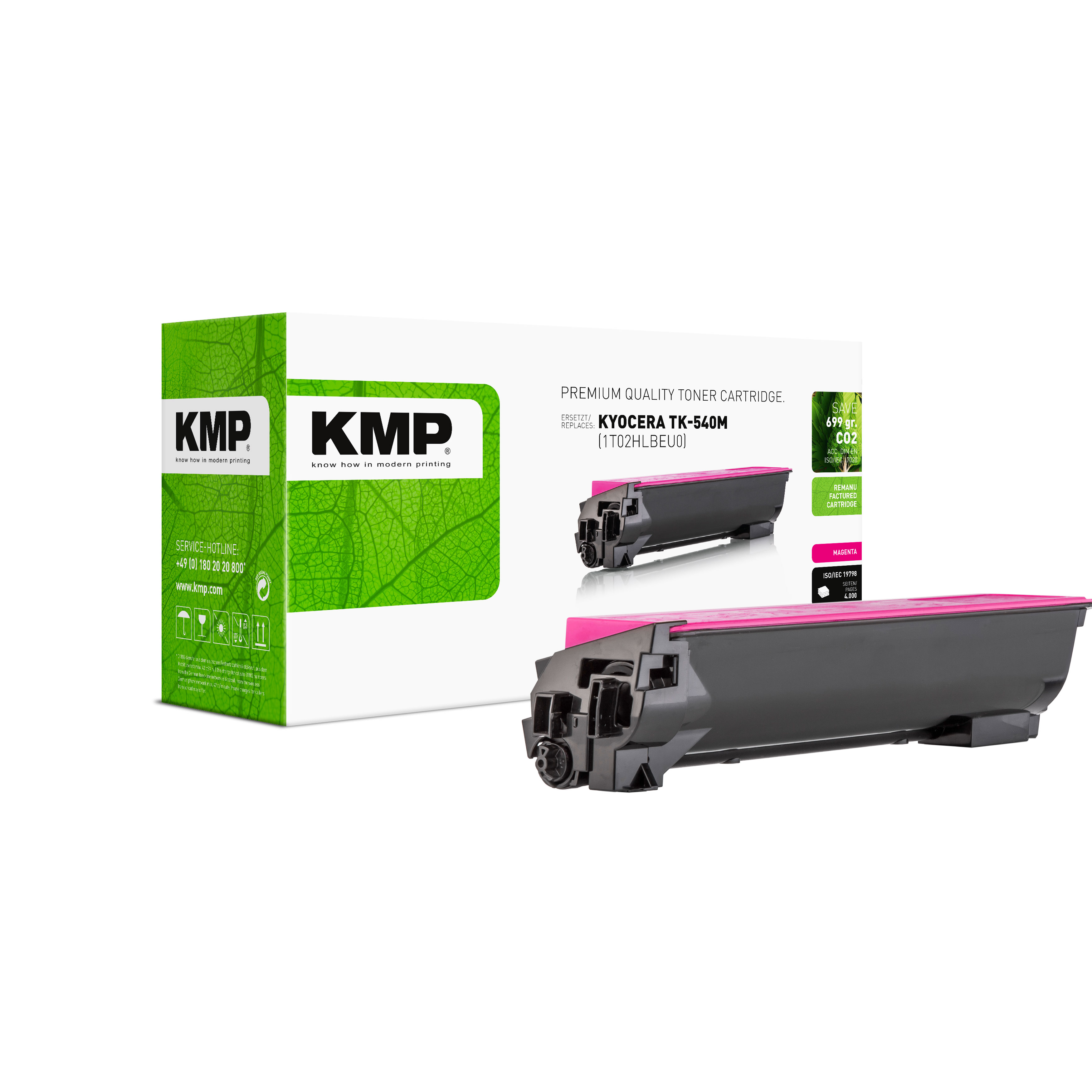 KMP K-T28 kompatibilní toner Kyocera TK540M, purpurový