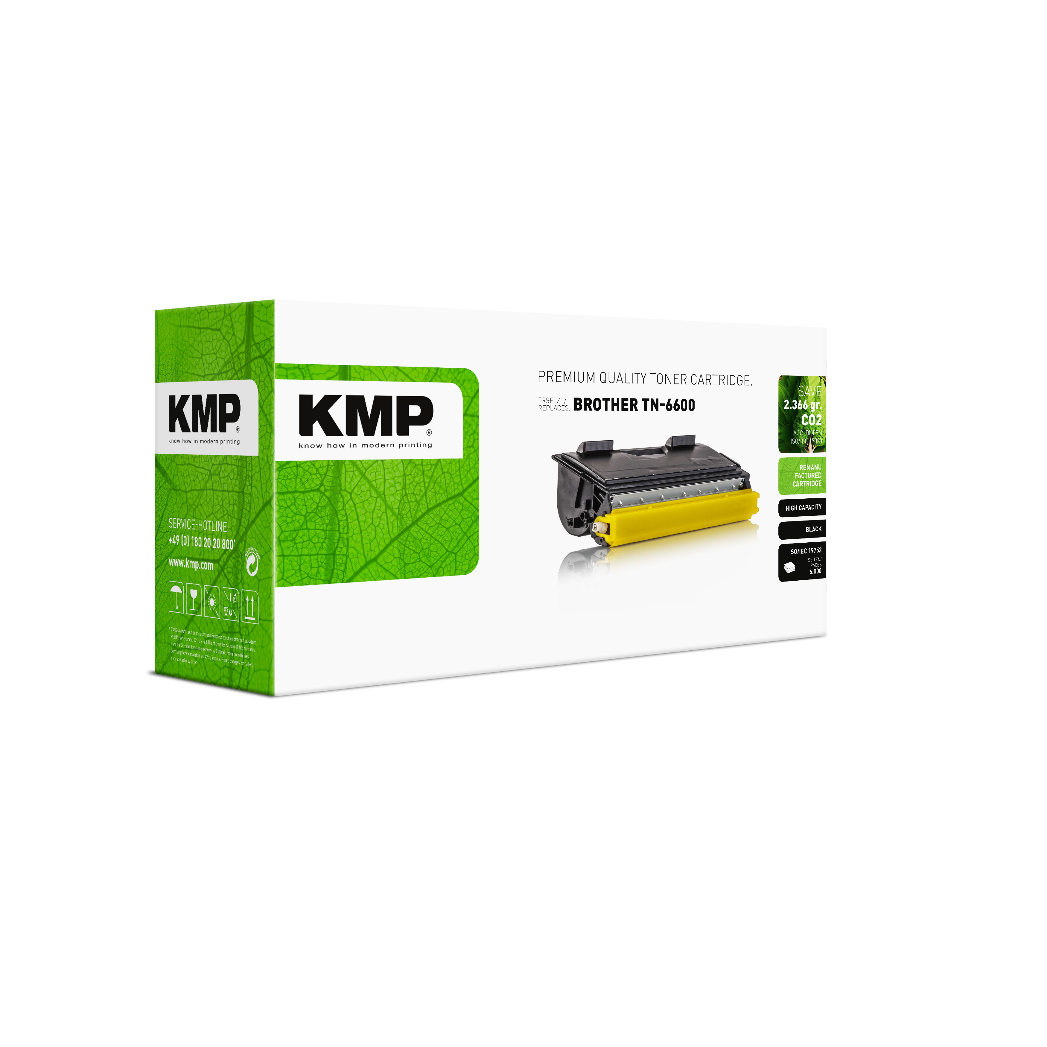 KMP B-T1 kompatibilní toner Brother TN-6600, black