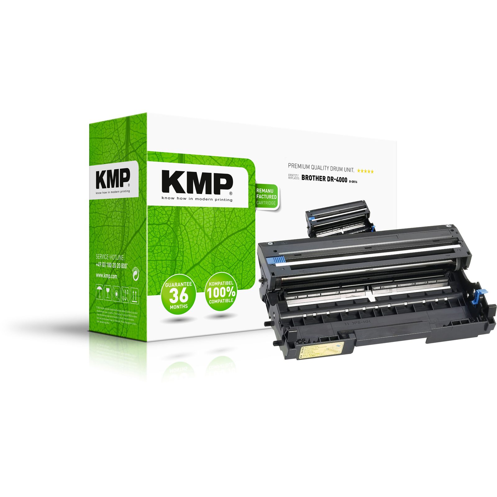 KMP B-DR16 kompatibilní fotoválec Brother DR4000, černý