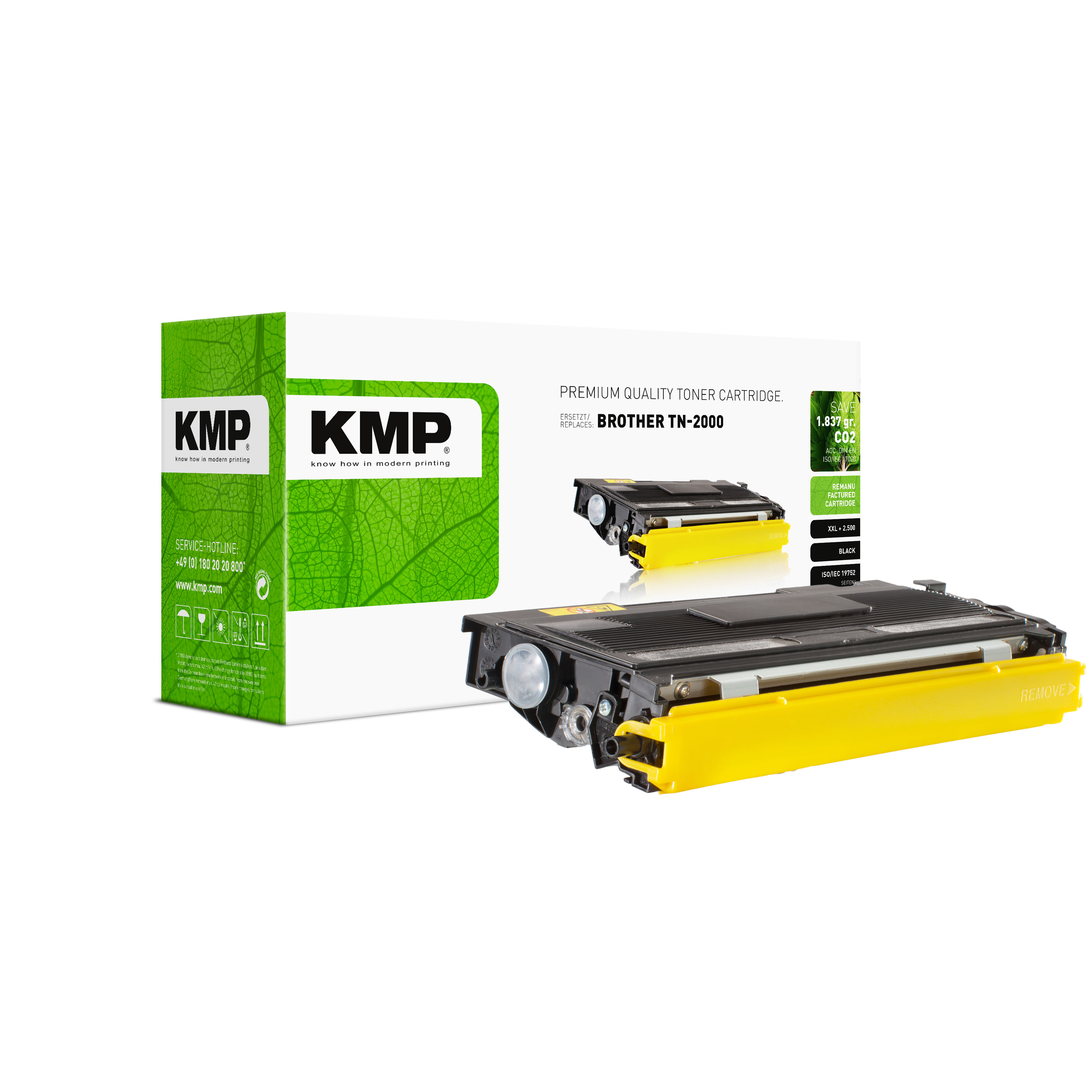 KMP B-T16 kompatibilní toner Brother TN2000X, černý