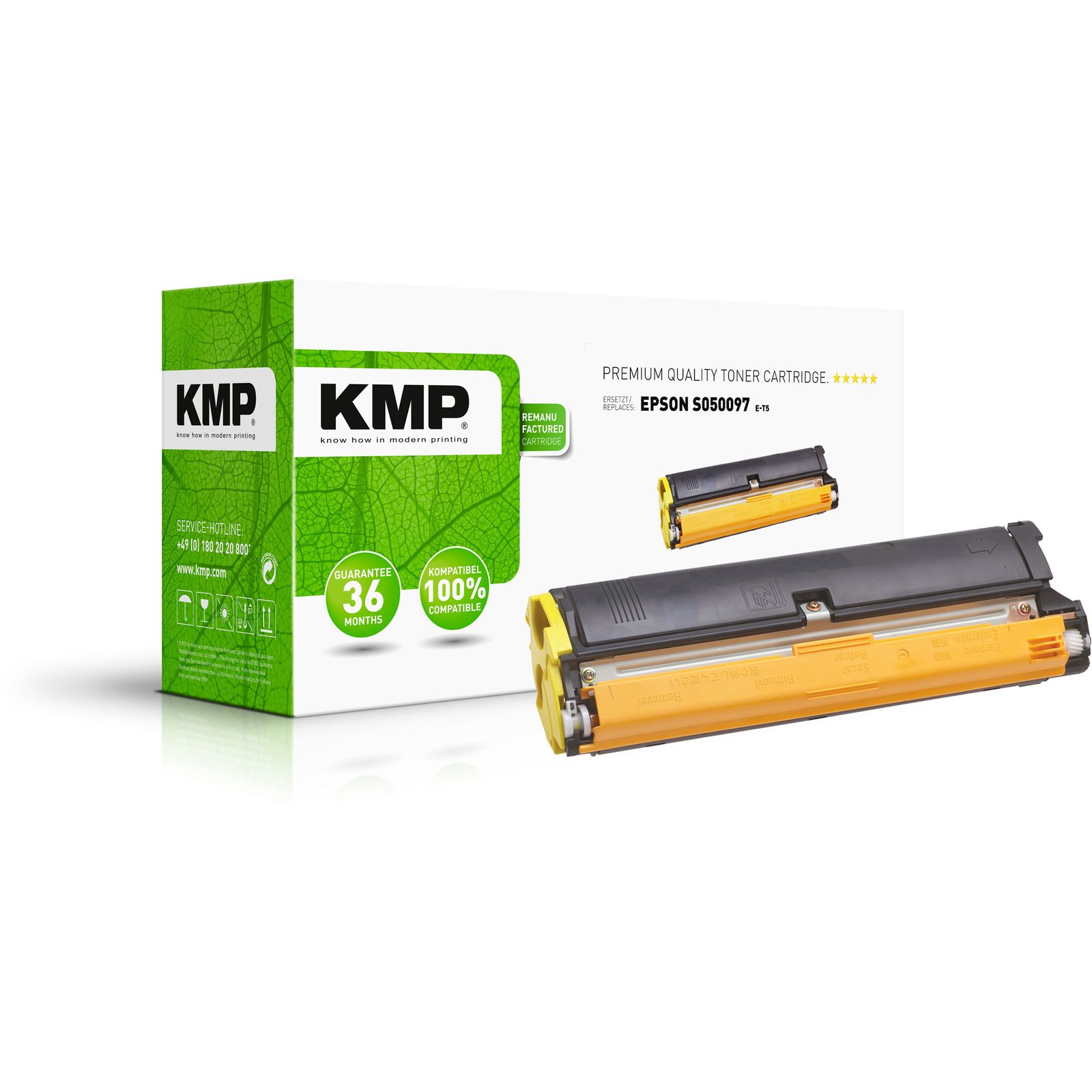 KMP E-T5 kompatibilní toner Epson S050097, žlutý