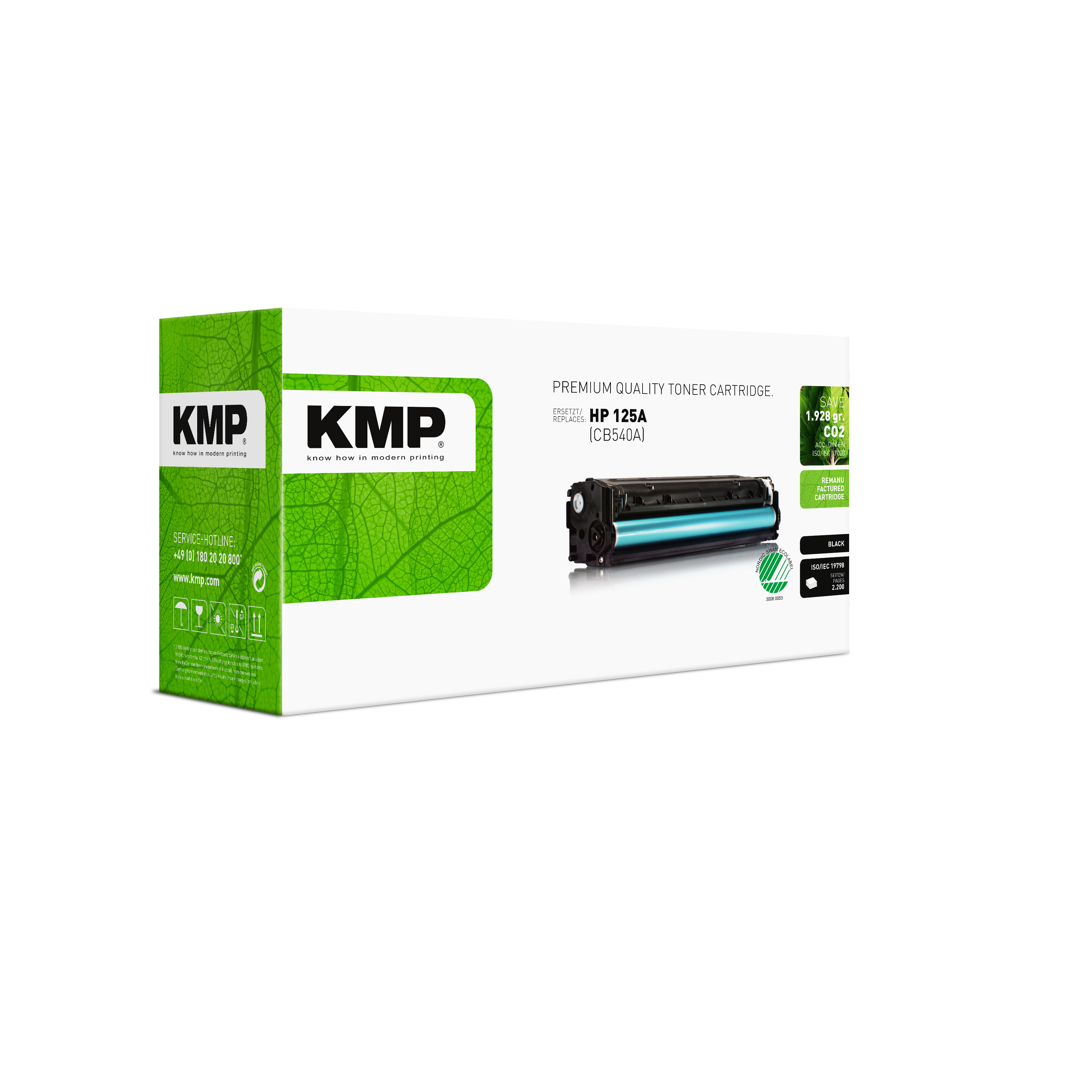 KMP H-T113 kompatibilní toner HP CB540A, black
