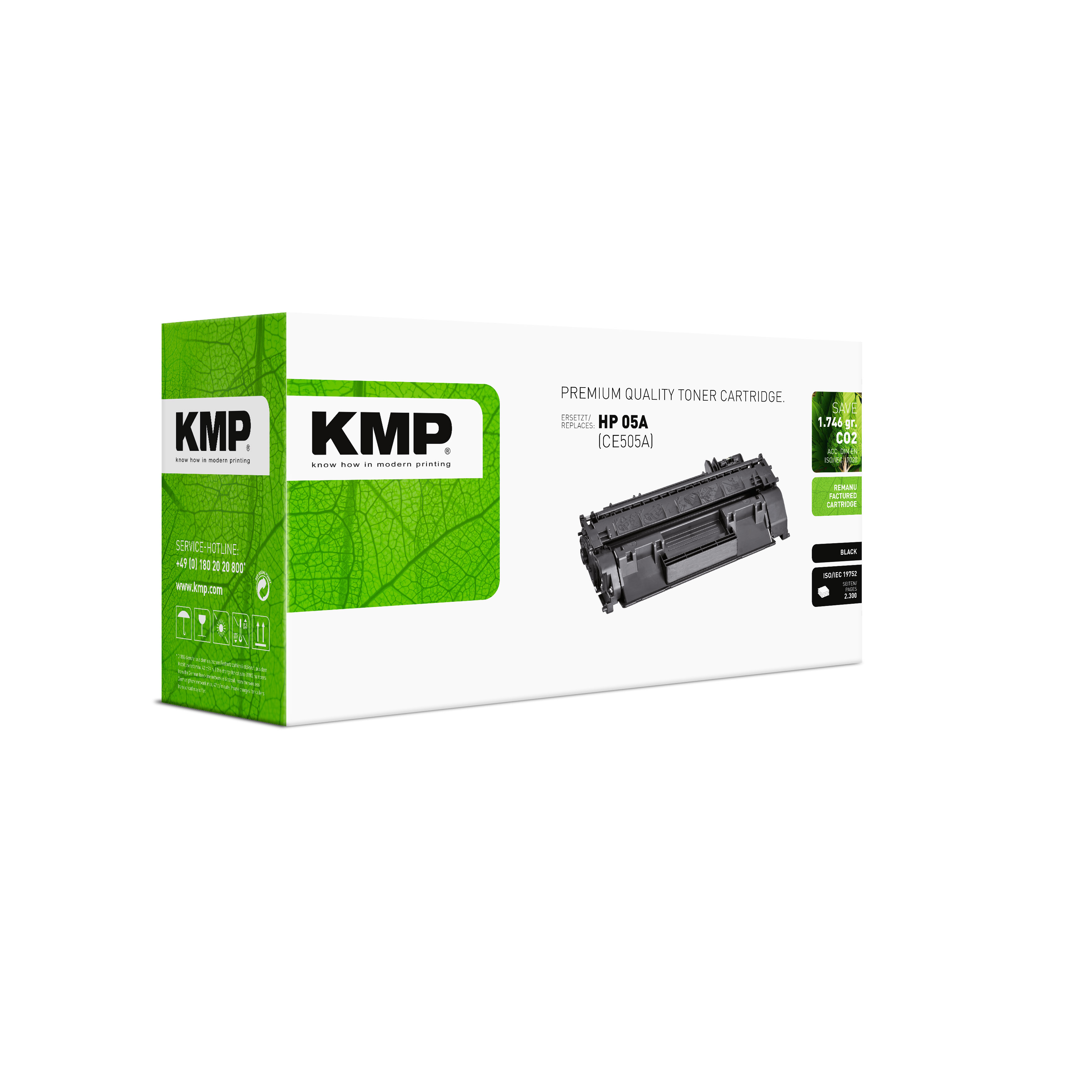 KMP H-T235 kompatibilní toner HP CE505A, black