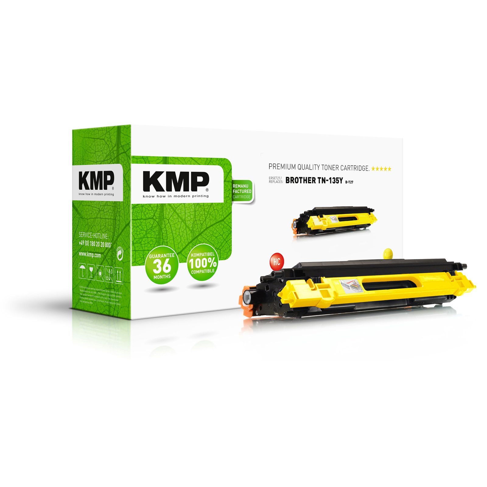 KMP B-T27 kompatibilní toner Brother TN135Y, žlutý