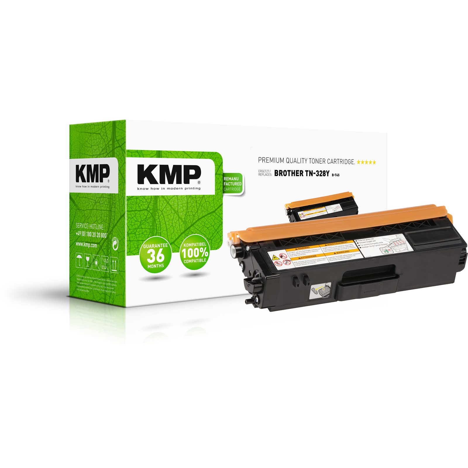 KMP B-T45 kompatibilní toner Brother TN328Y, žlutý
