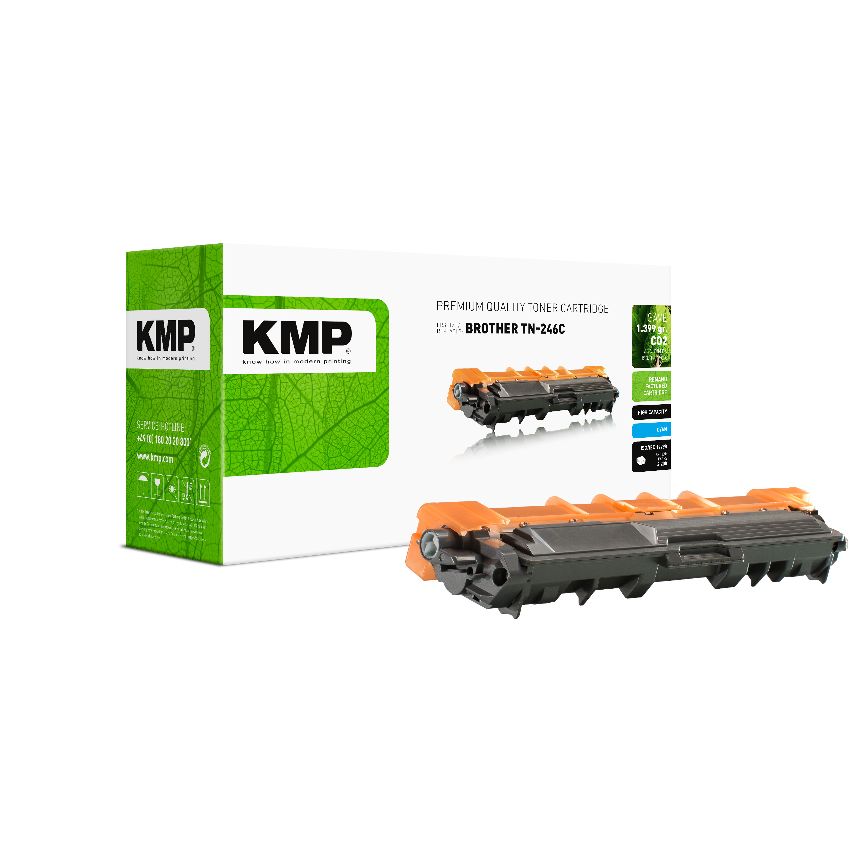 KMP B-T58 kompatibilní toner Brother TN246C, azurový