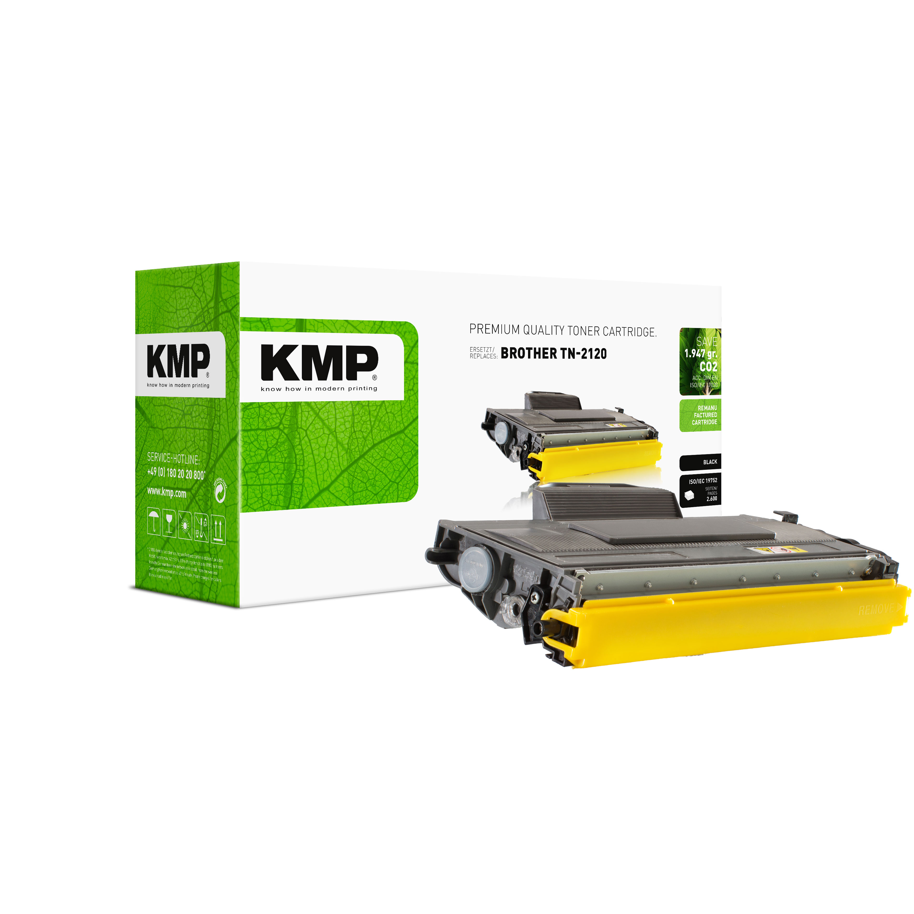KMP B-T21 kompatibilní toner Brother TN2120, černý