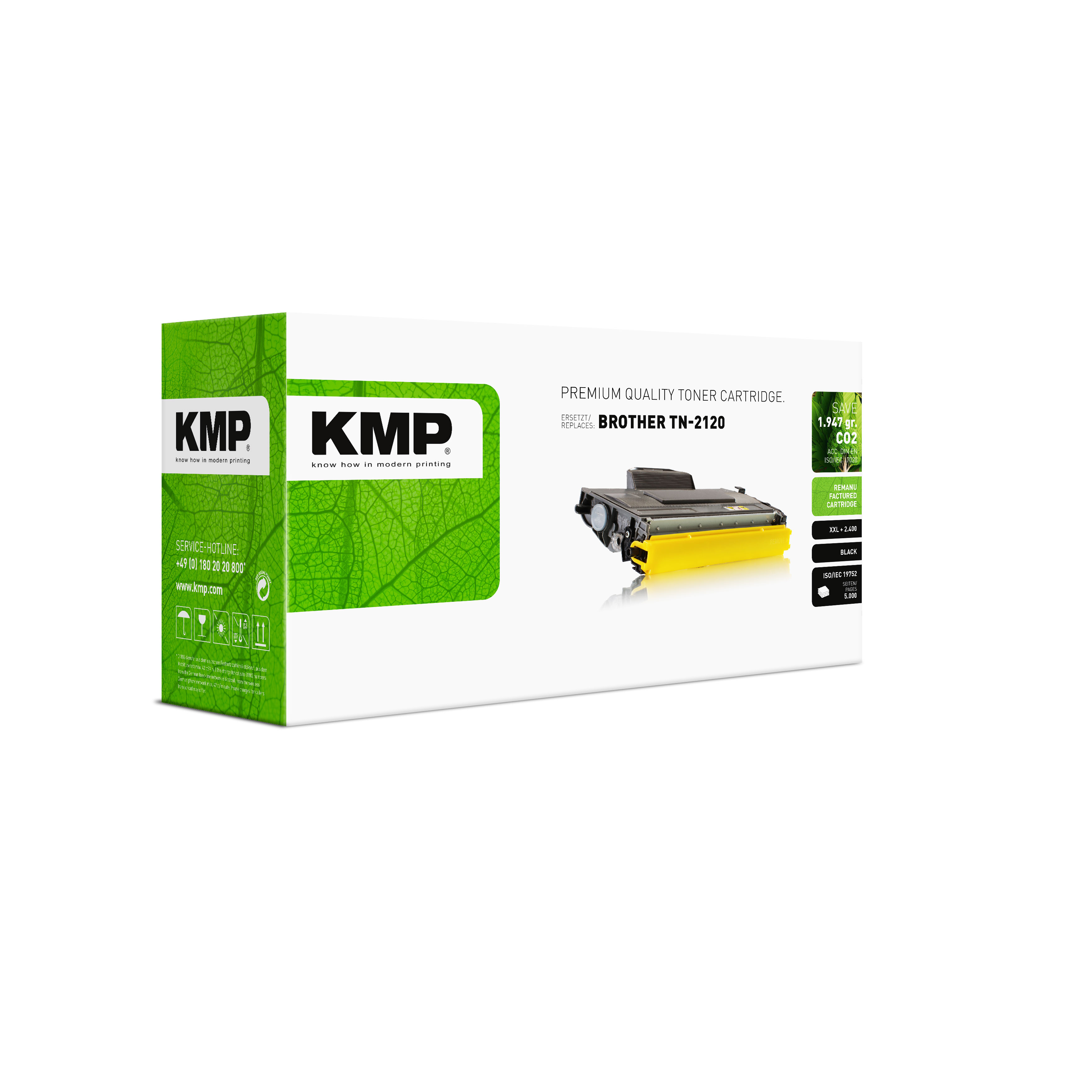 KMP B-T22 kompatibilní toner Brother TN2120X, black
