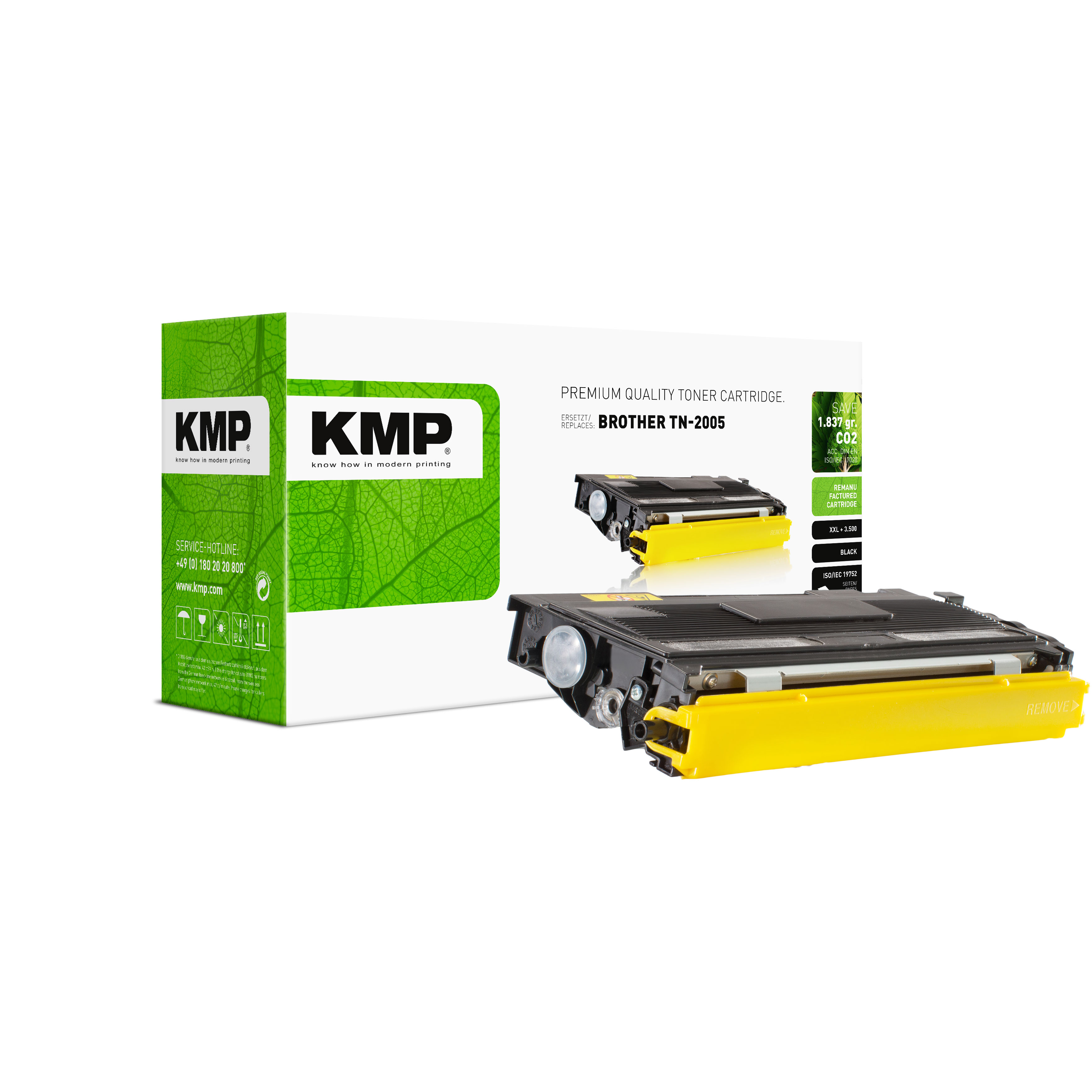 KMP B-T37 kompatibilní toner Brother TN2005, černý