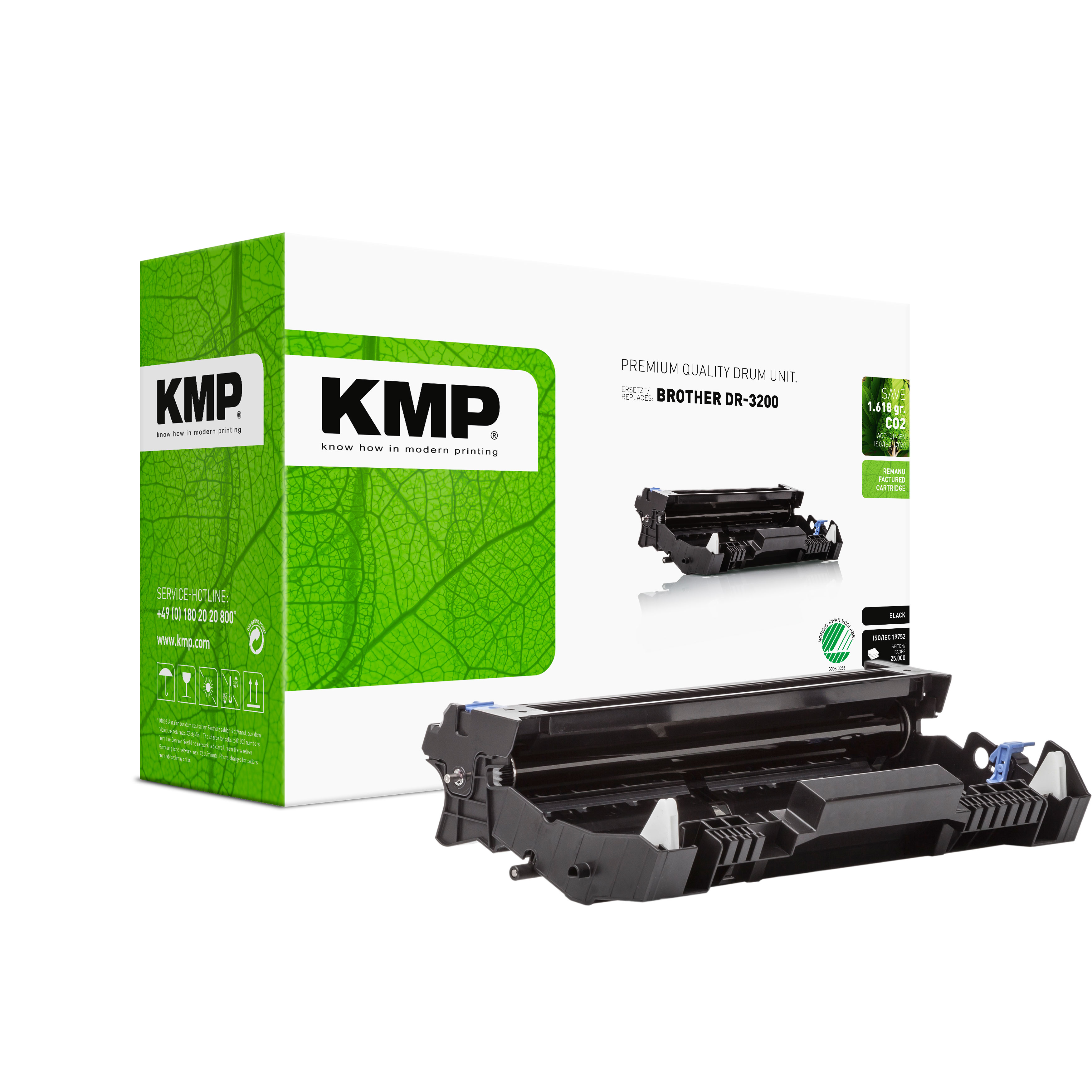 KMP B-DR18 kompatibilní fotoválec Brother DR3200, černý