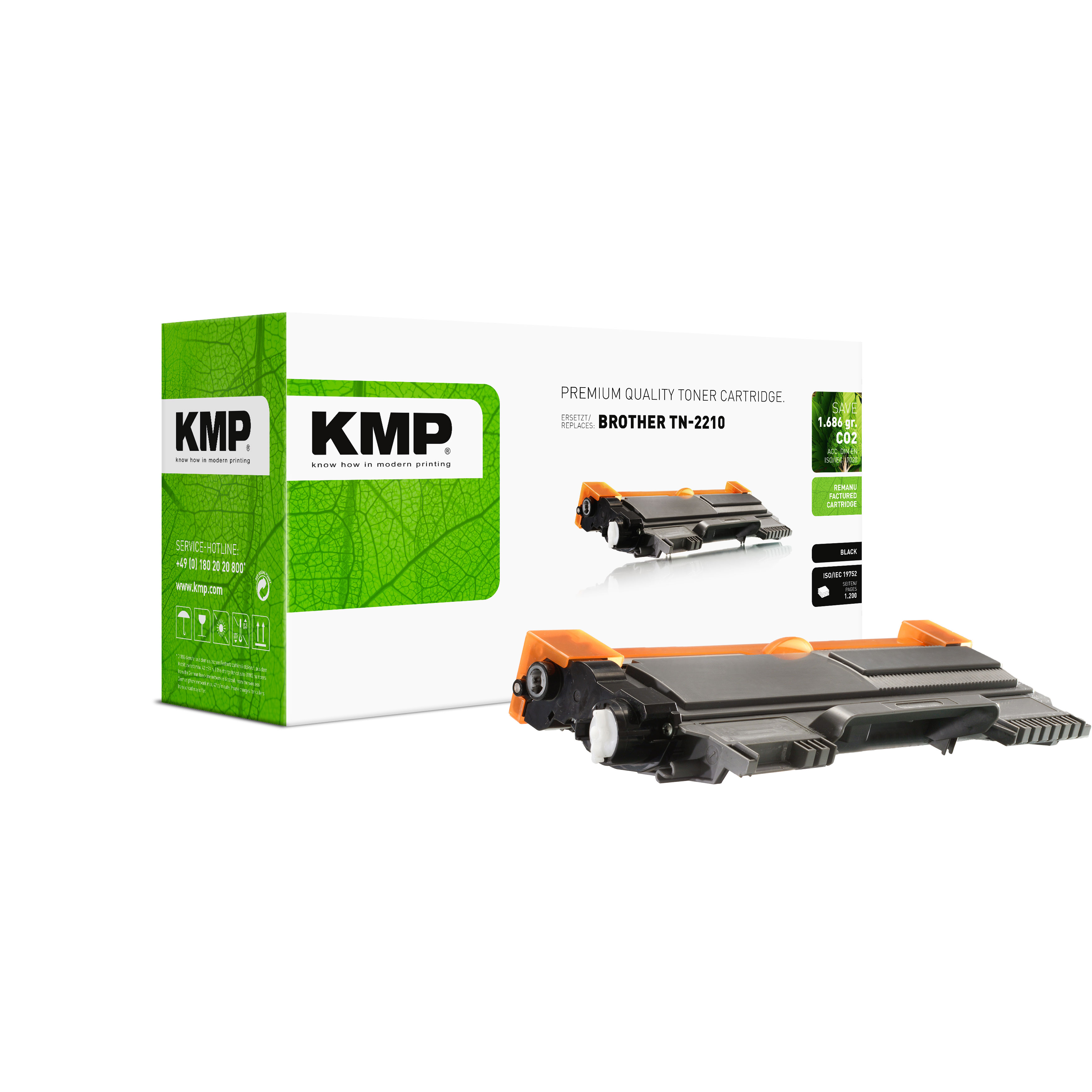KMP B-T86 kompatibilní toner Brother TN2210, černý