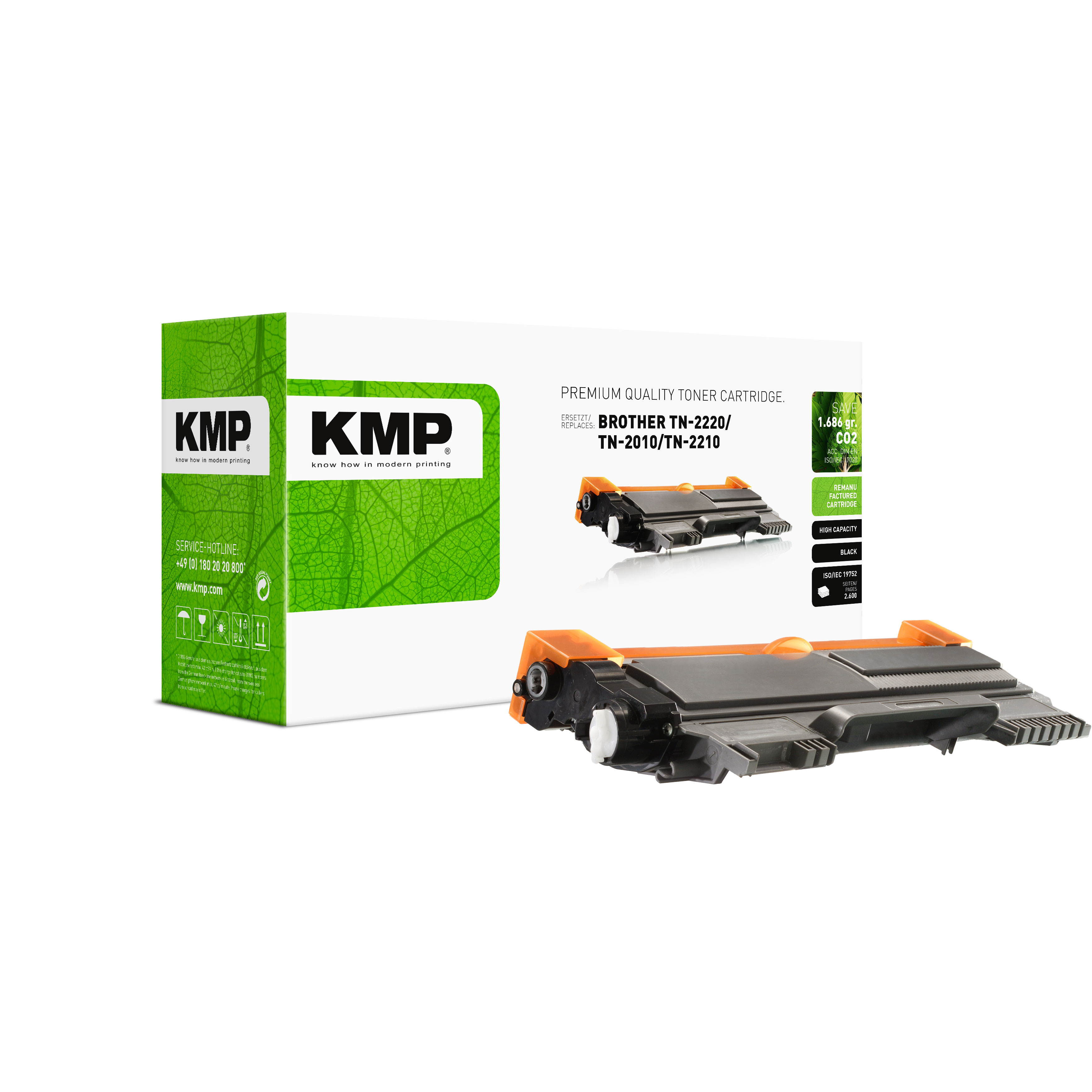 KMP B-T47 kompatibilní toner Brother TN2220/,TN2010 / TN-2010, černý