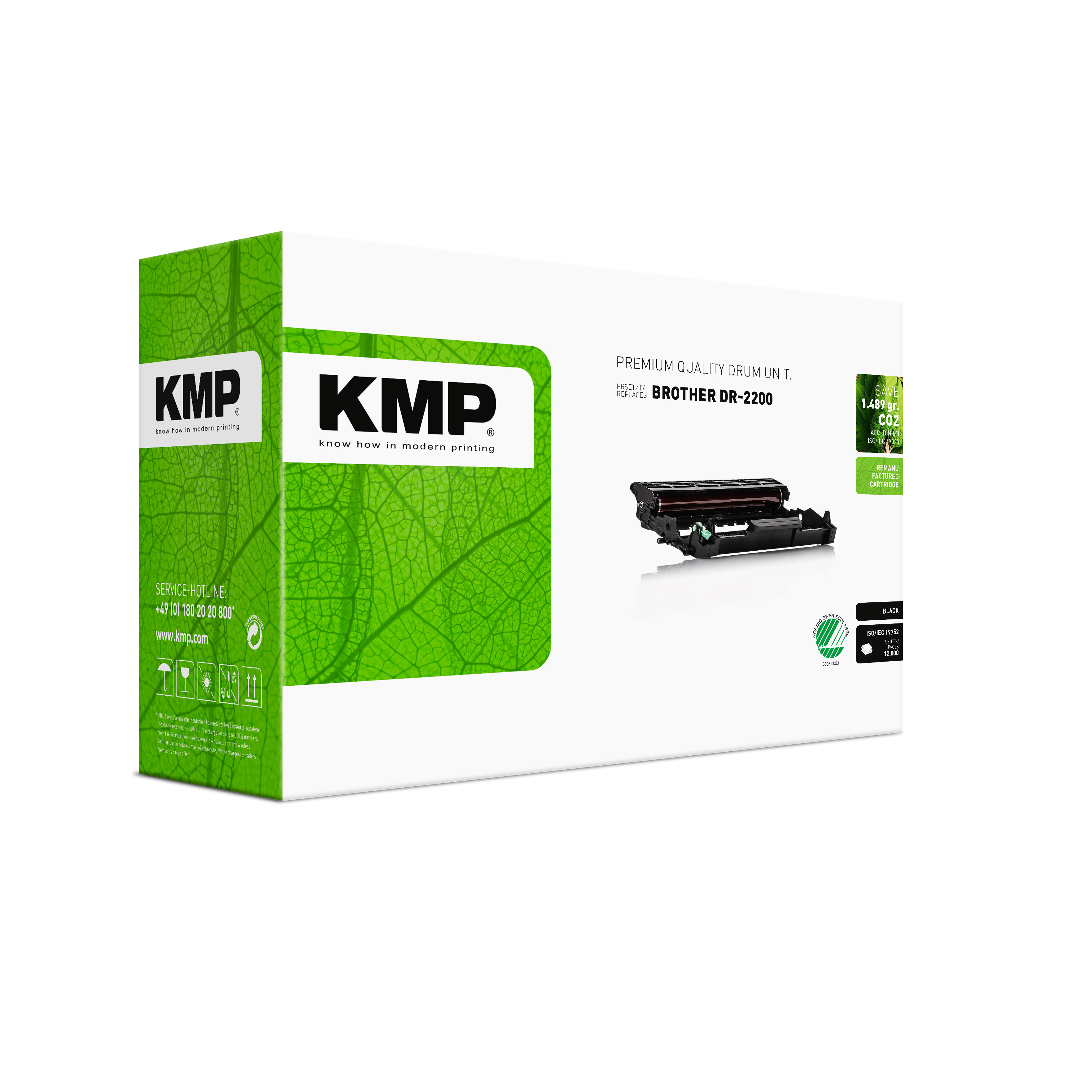 KMP B-DR22 kompatibilní fotoválec Brother DR-2200, black
