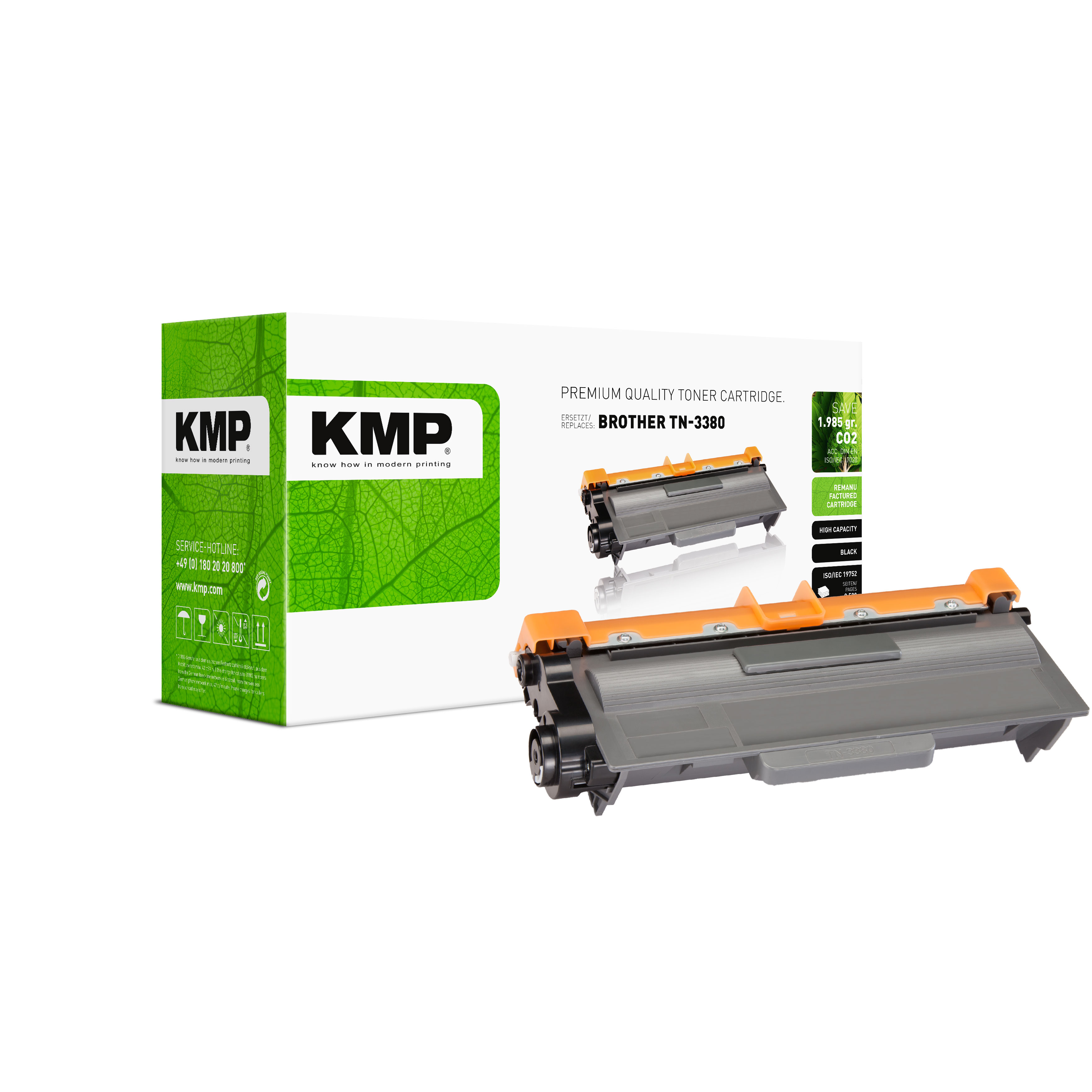 KMP B-T46 kompatibilní toner Brother TN3380, černý