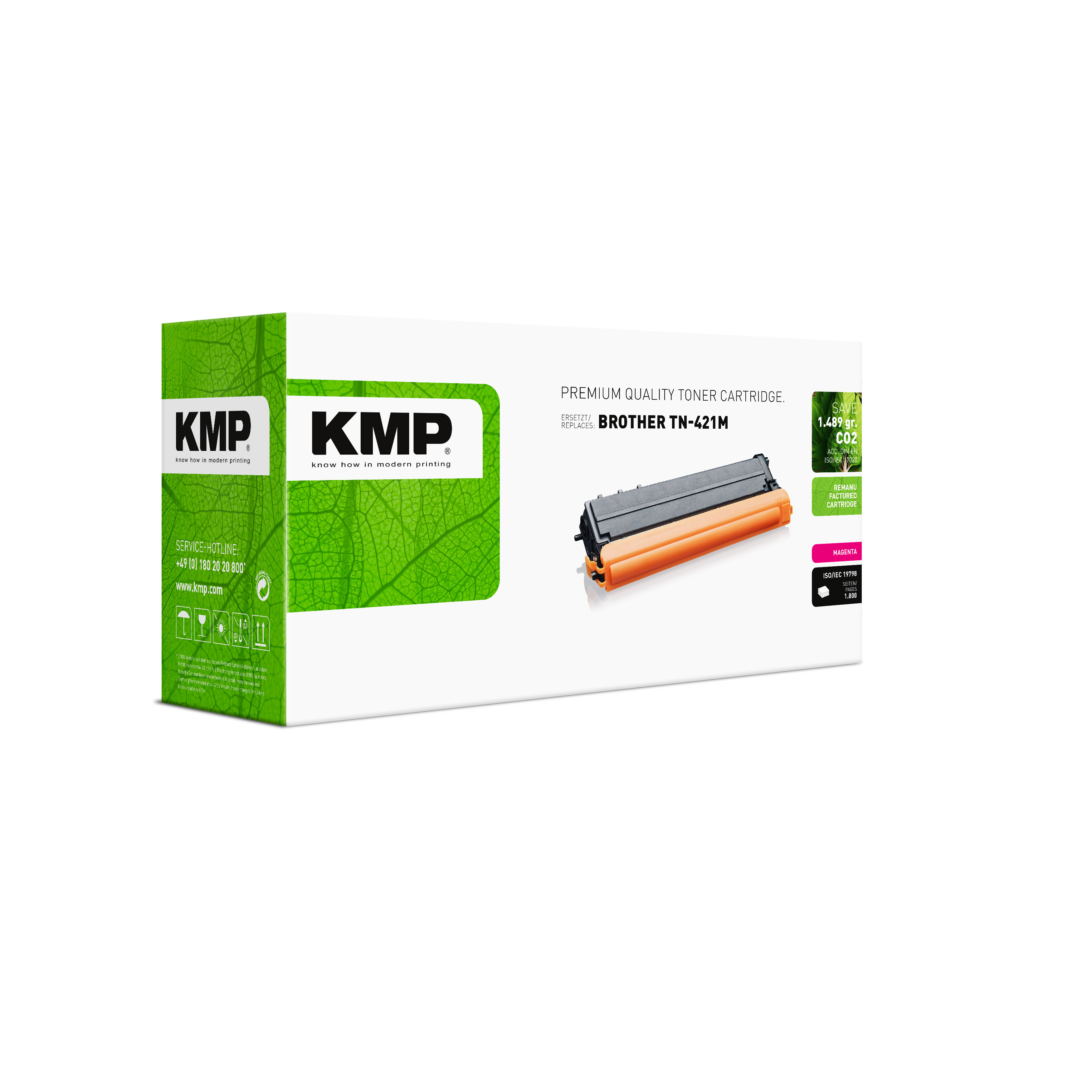 KMP B-T100 kompatibilní toner Brother TN-421M, magenta