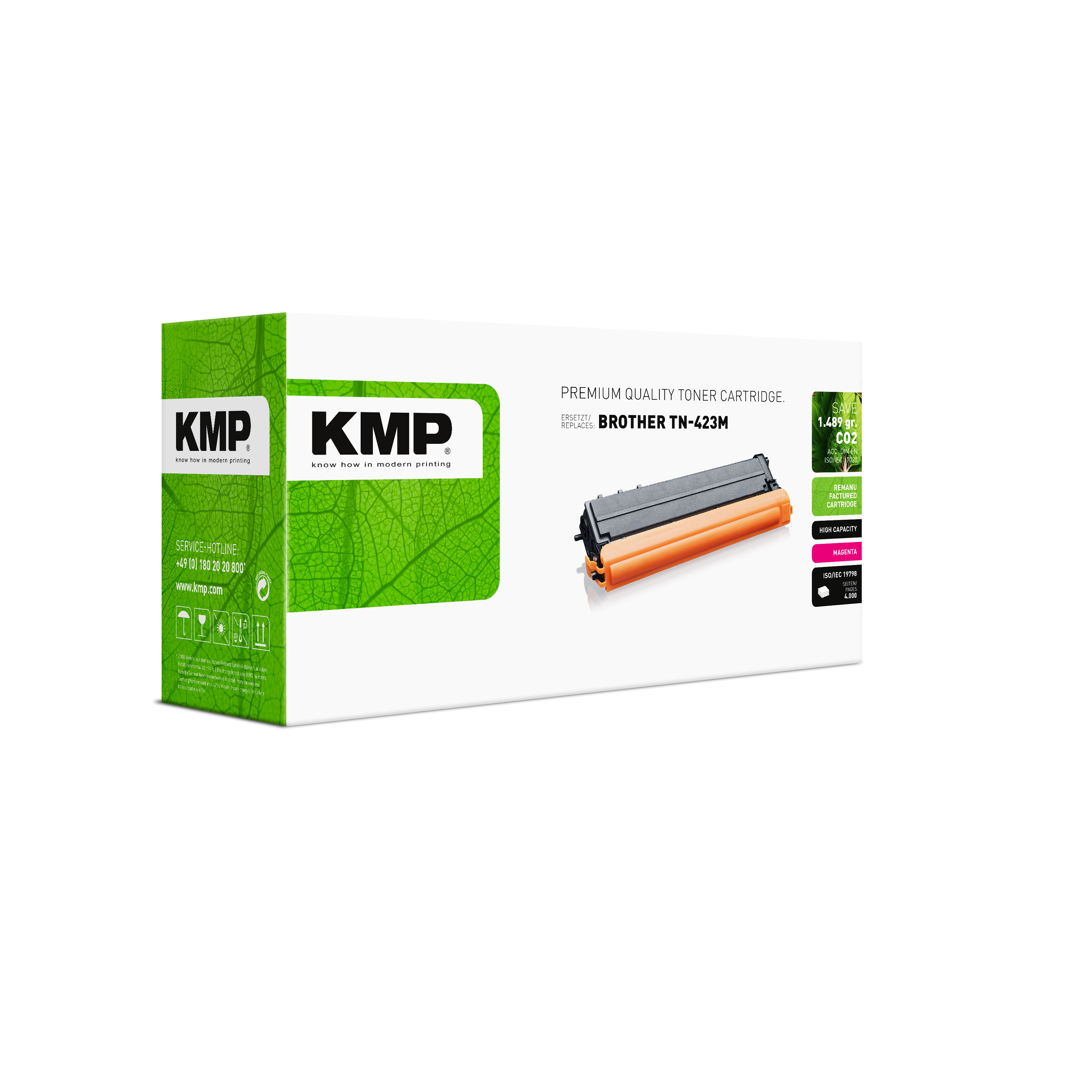 KMP B-T100X kompatibilní toner Brother TN-423M, magenta