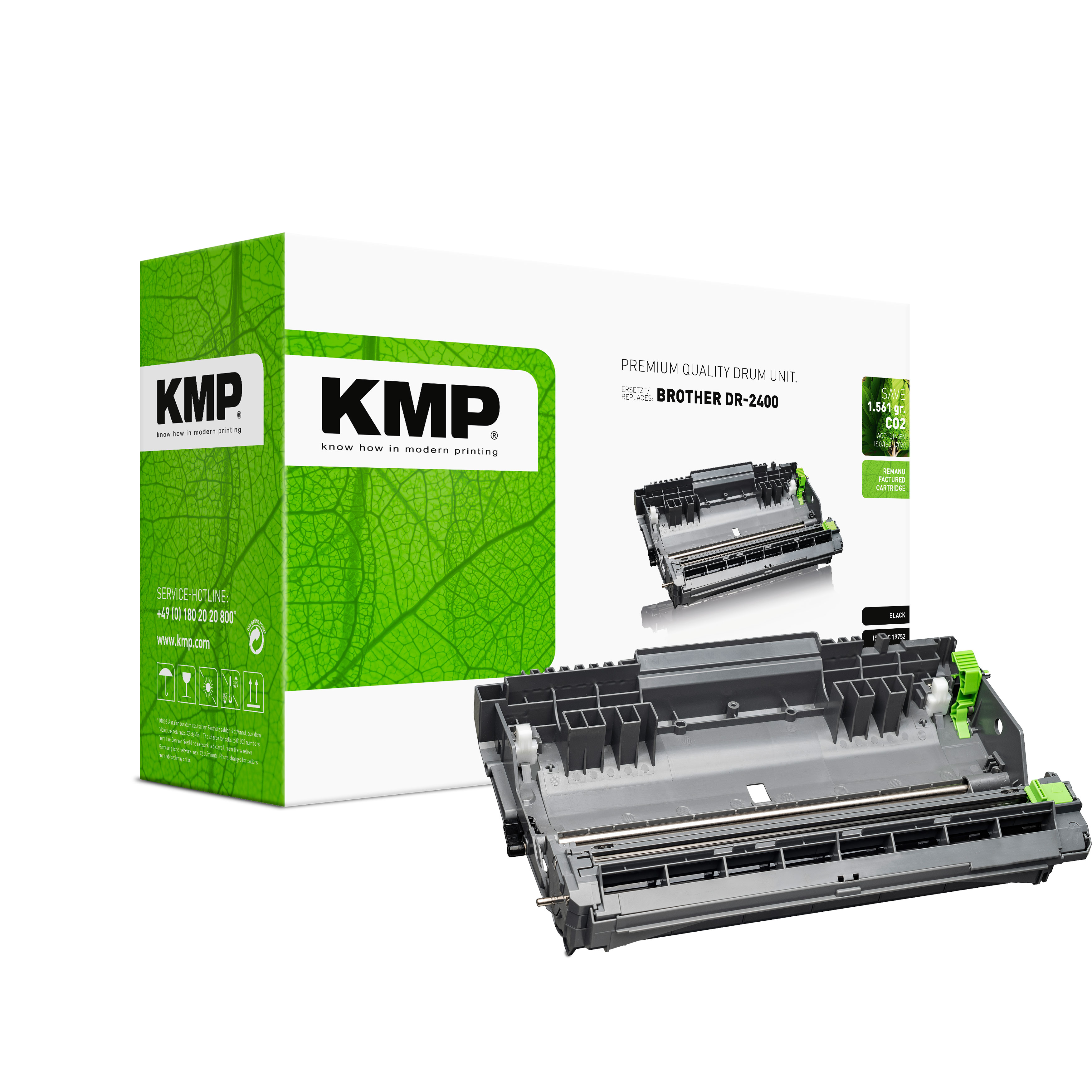 KMP B-DR30 kompatibilní fotoválec Brother DR-2400, černý