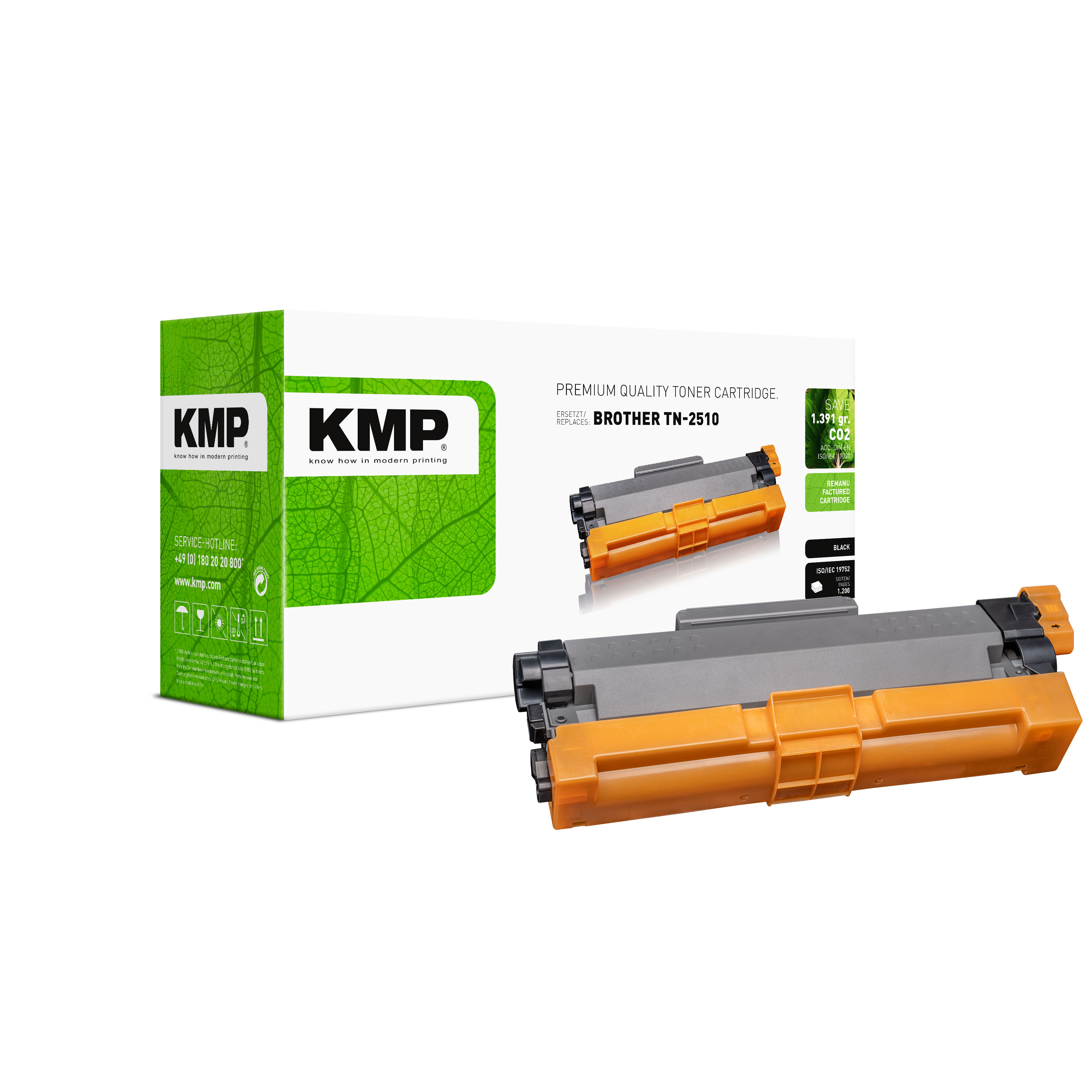 KMP B-T126 kompatibilní toner Brother TN2510, černý
