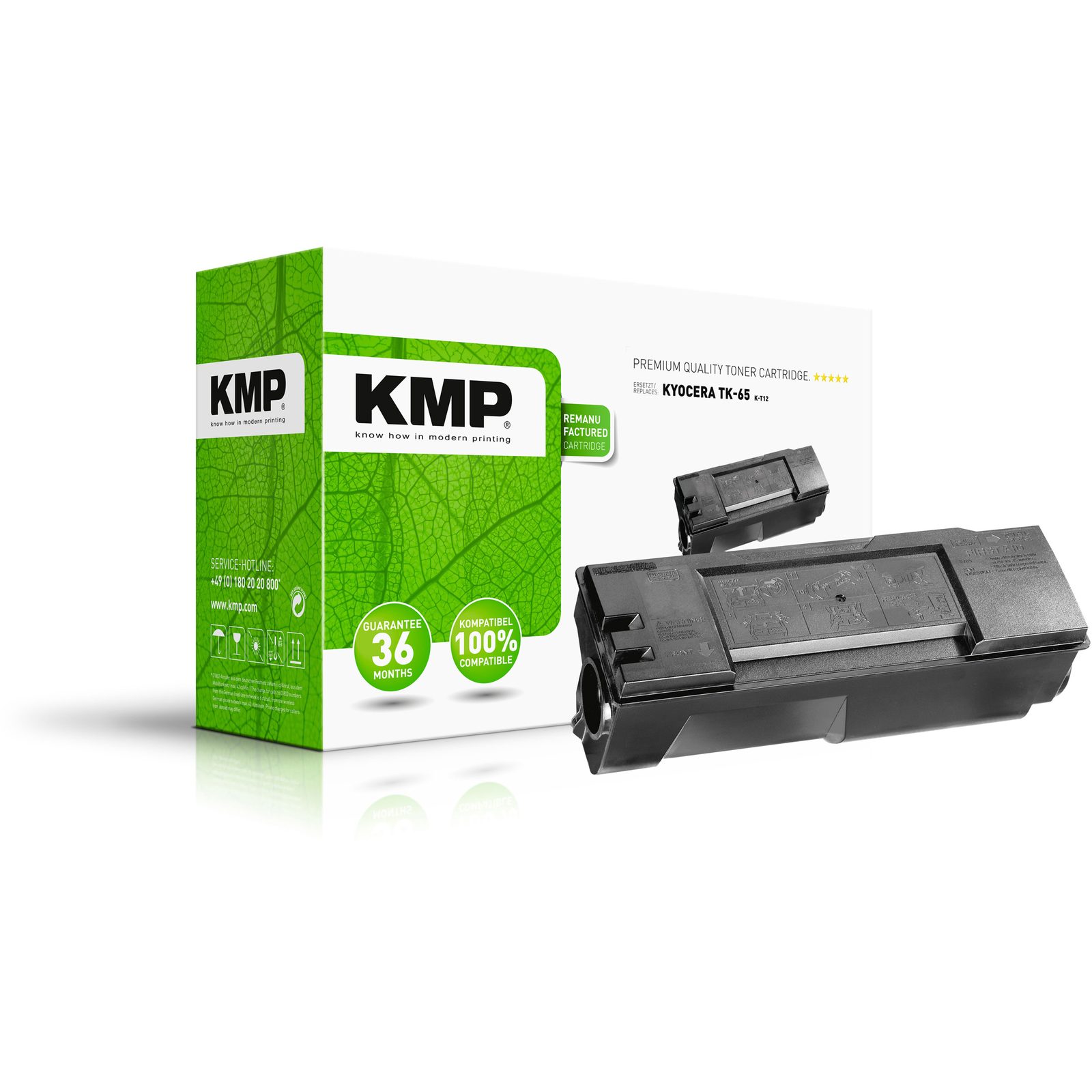 KMP K-T12 kompatibilní toner Kyocera TK65, černý