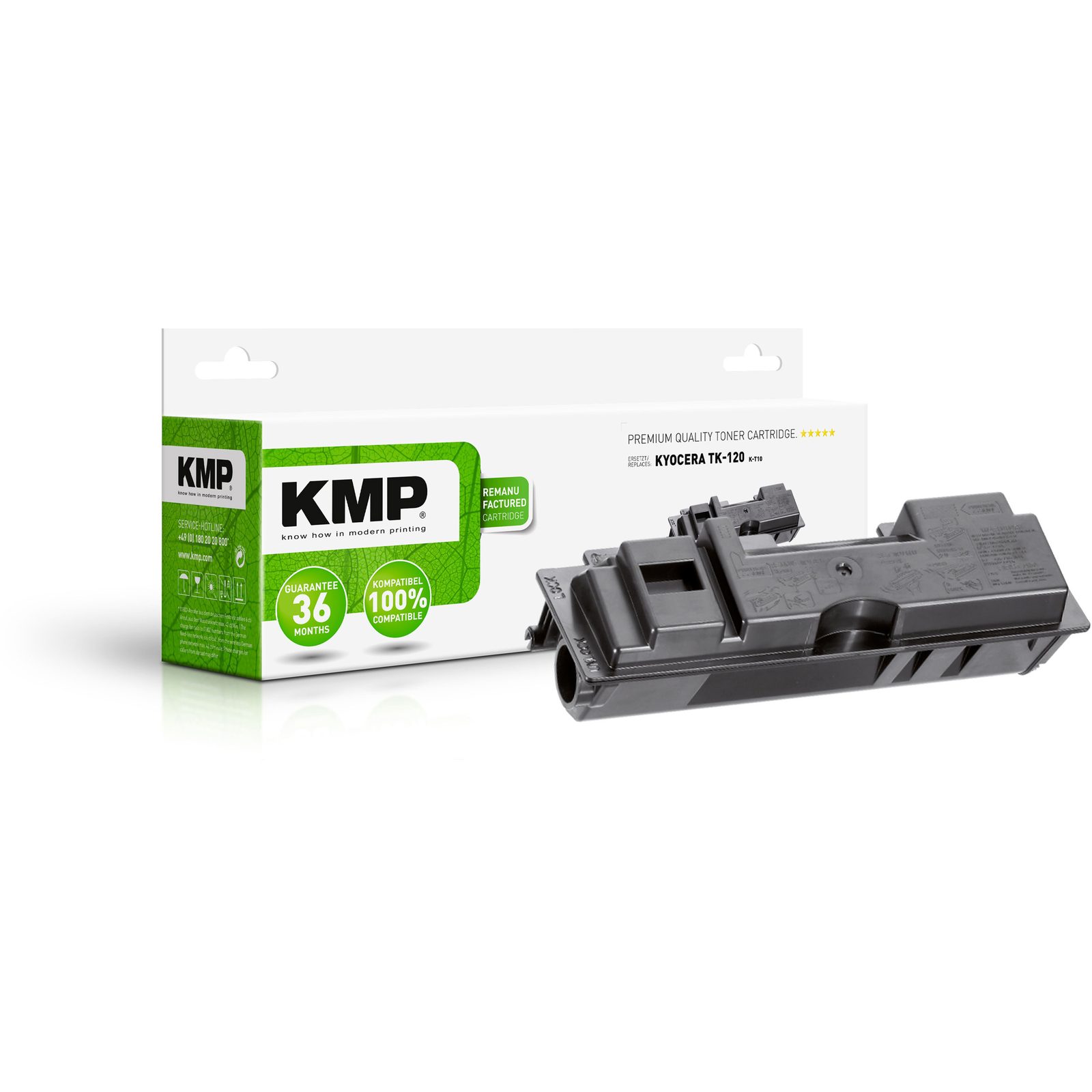 KMP K-T10 kompatibilní toner Kyocera TK120, černý