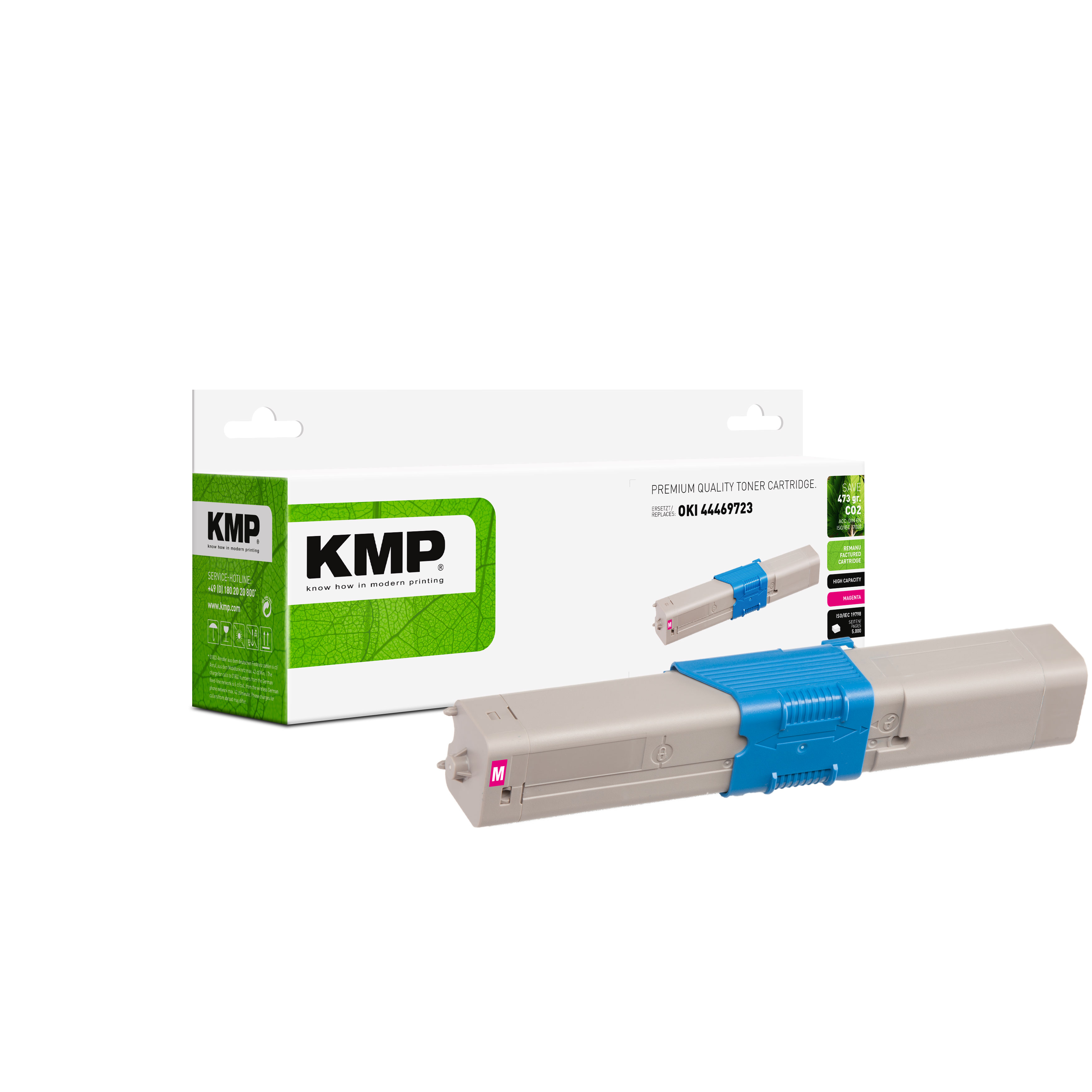KMP O-T49MX kompatibilní toner OKI 44469723, purpurový