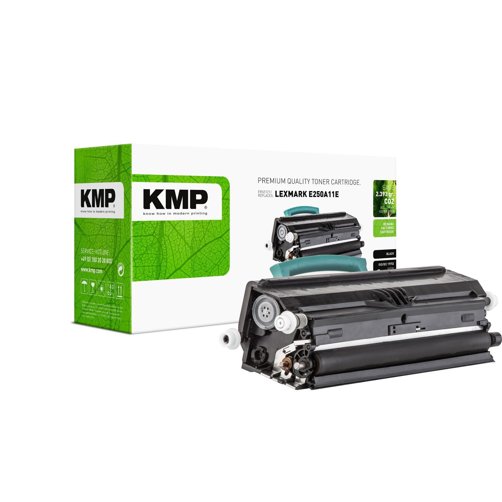 KMP L-T27 kompatibilní toner Lexmark E250A11E, černý