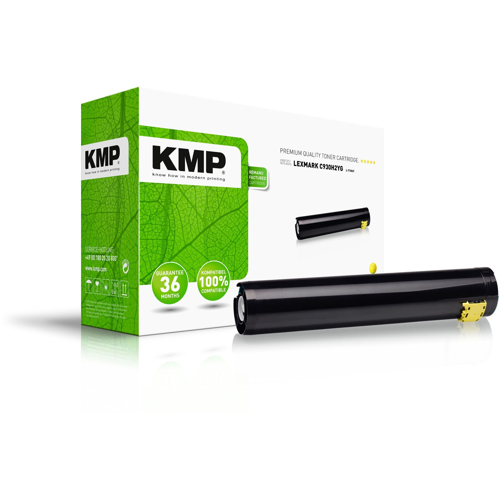 KMP L-T104Y kompatibilní toner Lexmark C930H2YG, žlutý