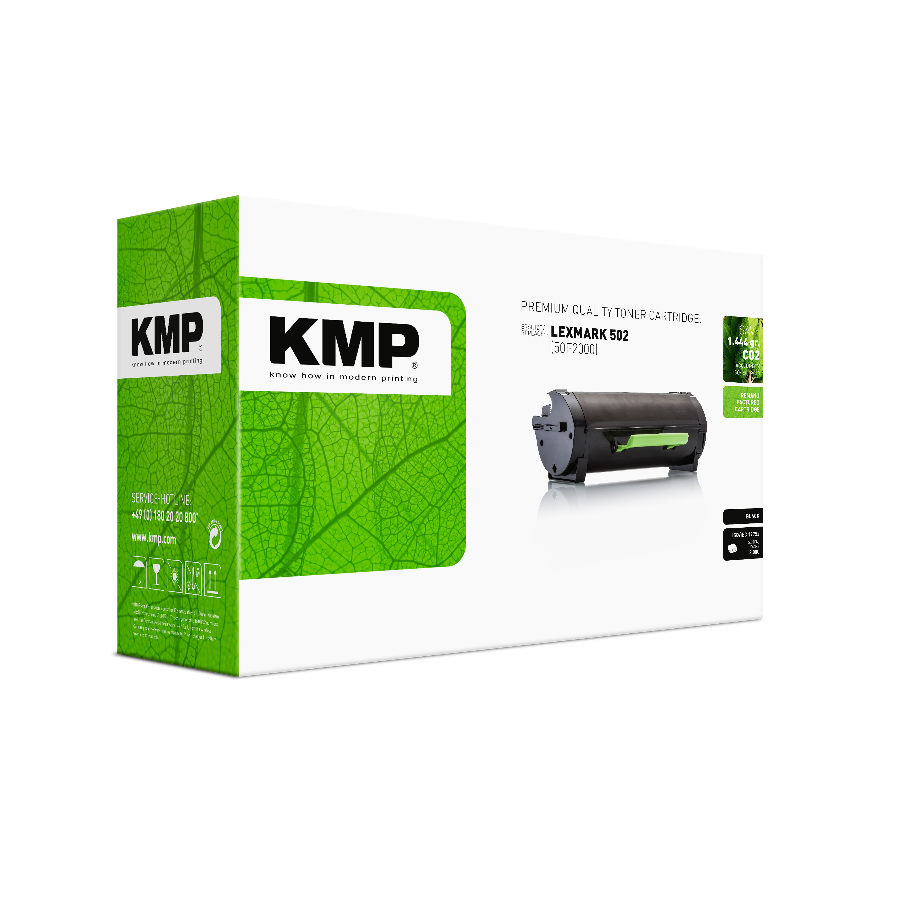 KMP L-T47 kompatibilní toner Lexmark 502, black