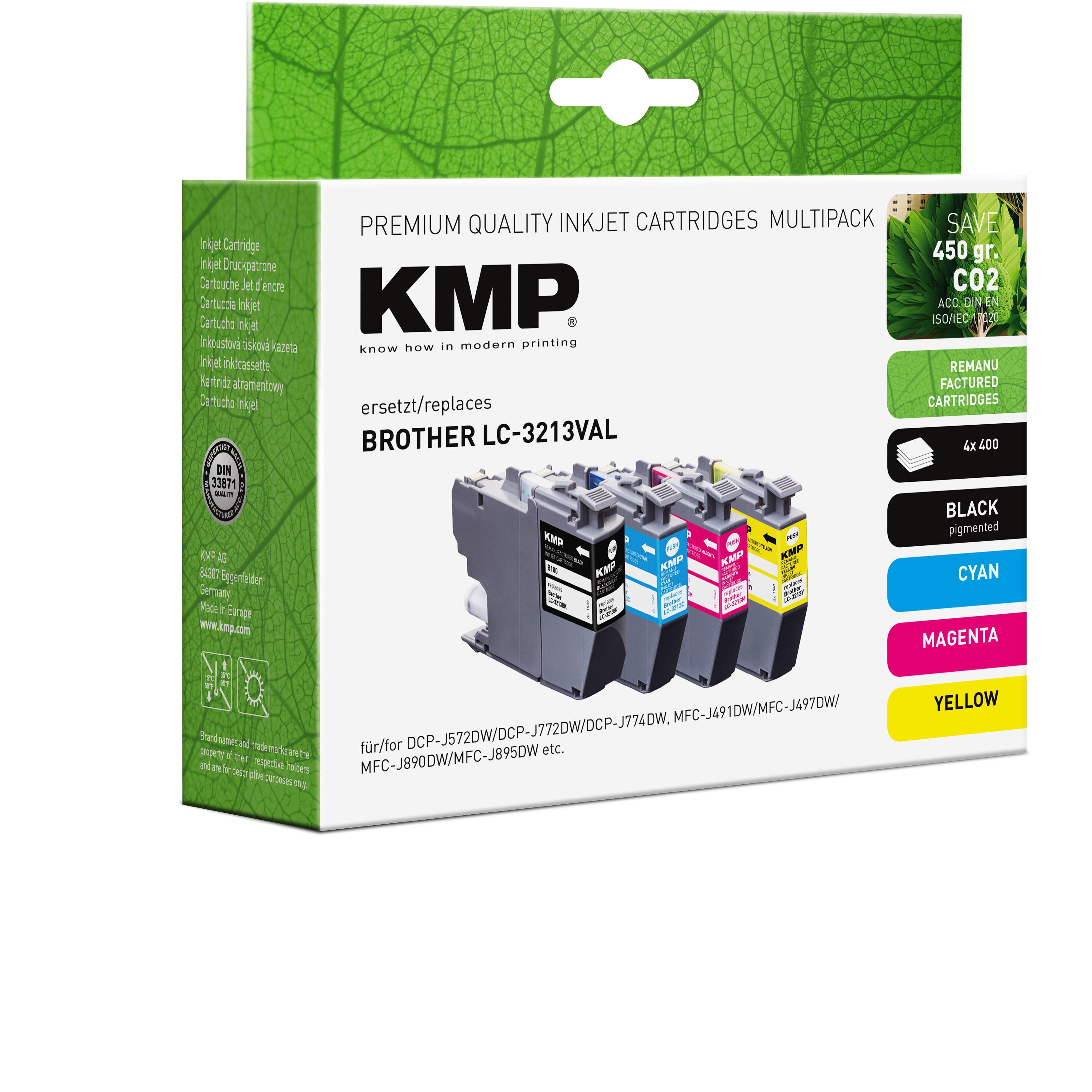KMP B101V kompatibilní inkoustová kazeta Brother LC-3213BK, black