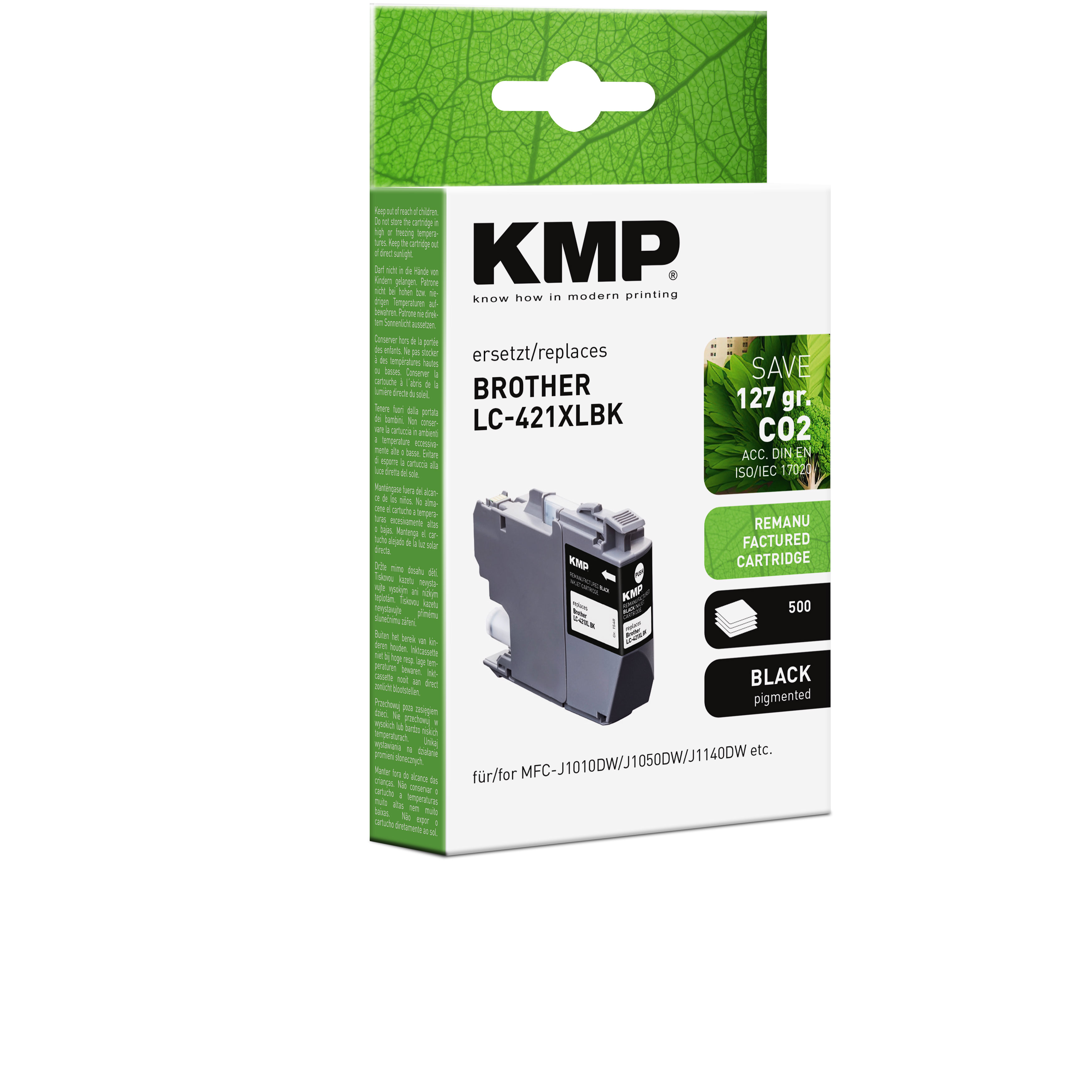 KMP B112 kompatibilní inkoustová kazeta Brother LC-421XLBK, black