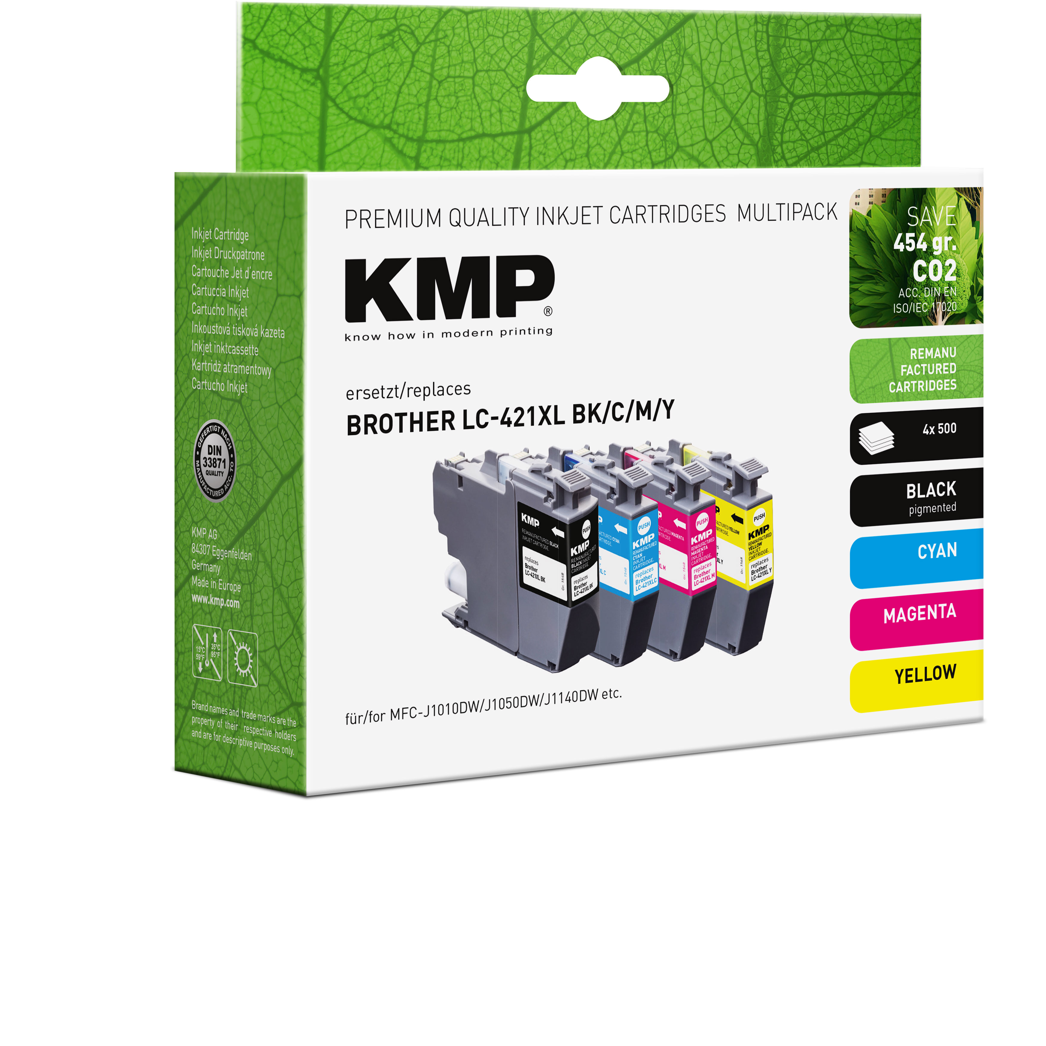 KMP B112V kompatibilní inkoustová kazeta Brother LC-421XLBK, black