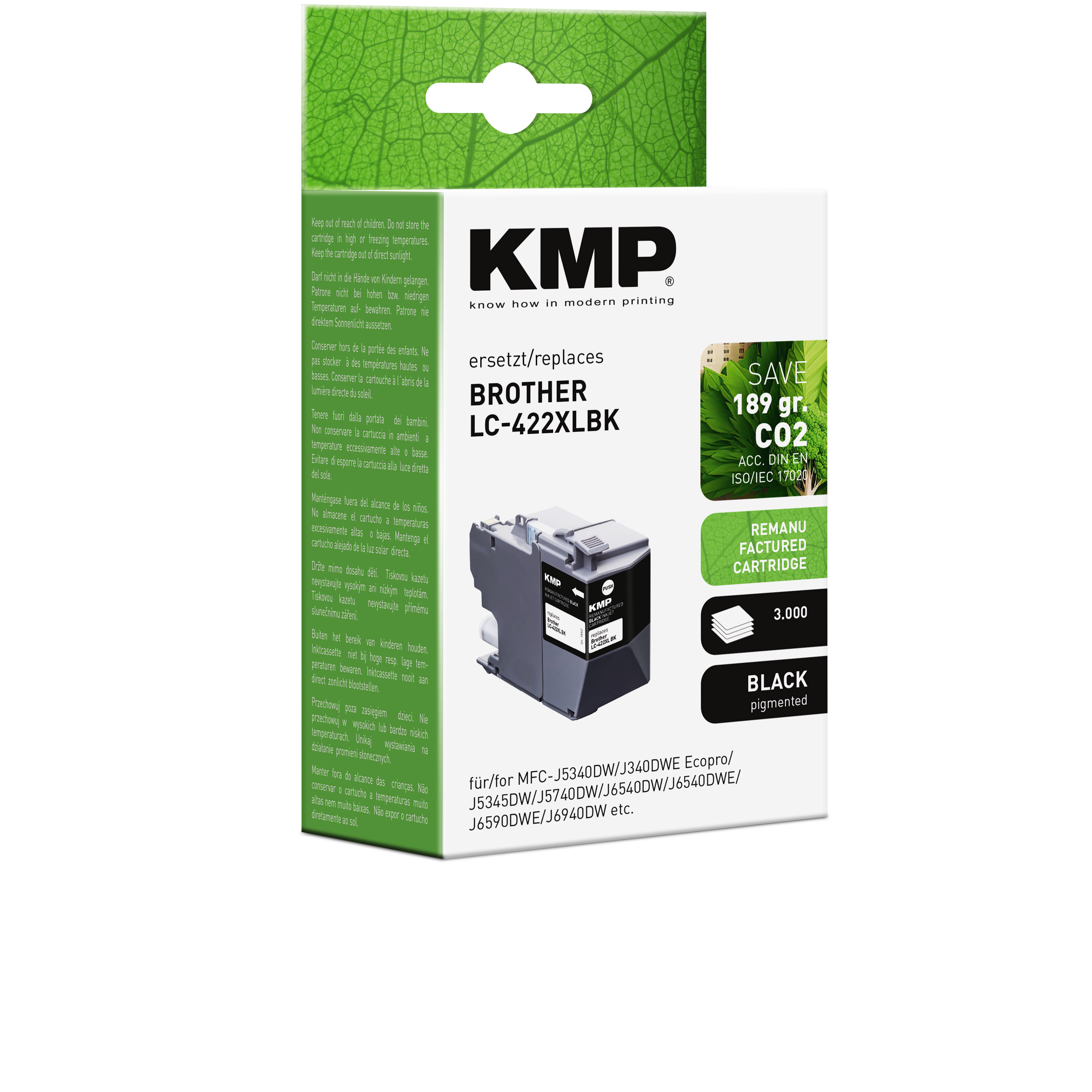 KMP B108 kompatibilní inkoustová kazeta Brother LC-42LBK, black