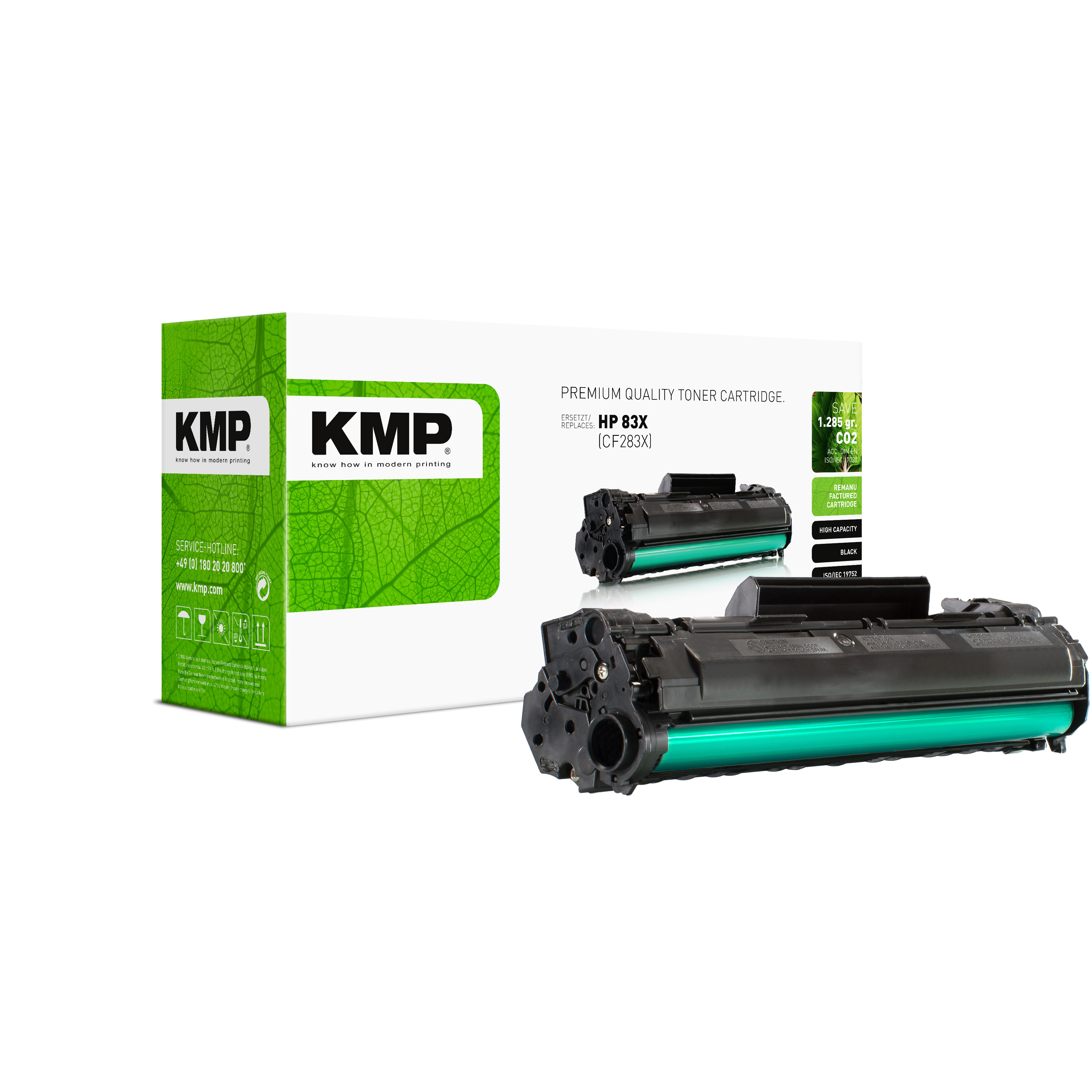 KMP H-T194 kompatibilní toner HP 83X (CF283X), černý