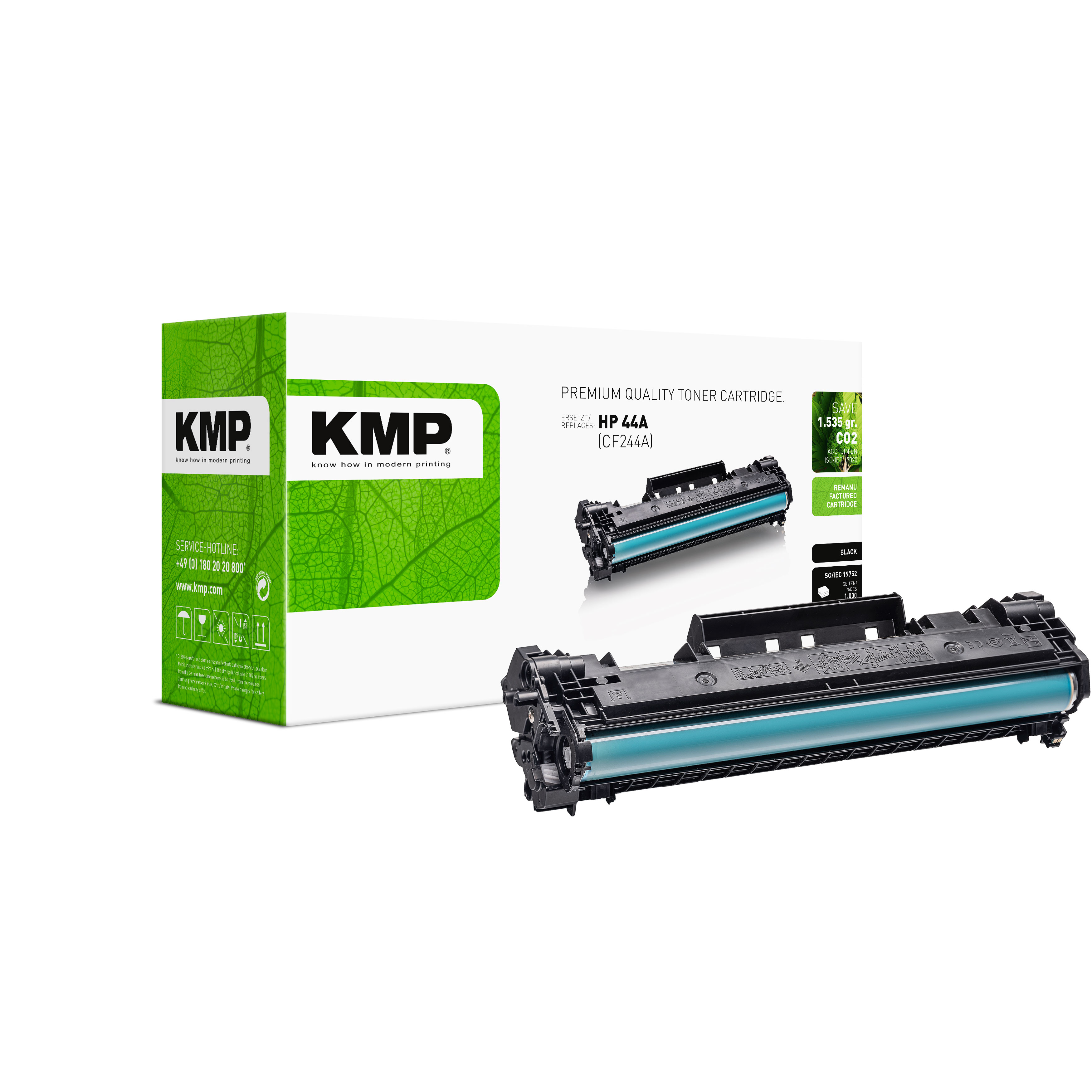KMP H-T250 kompatibilní toner HP 44A (CF244X), černý