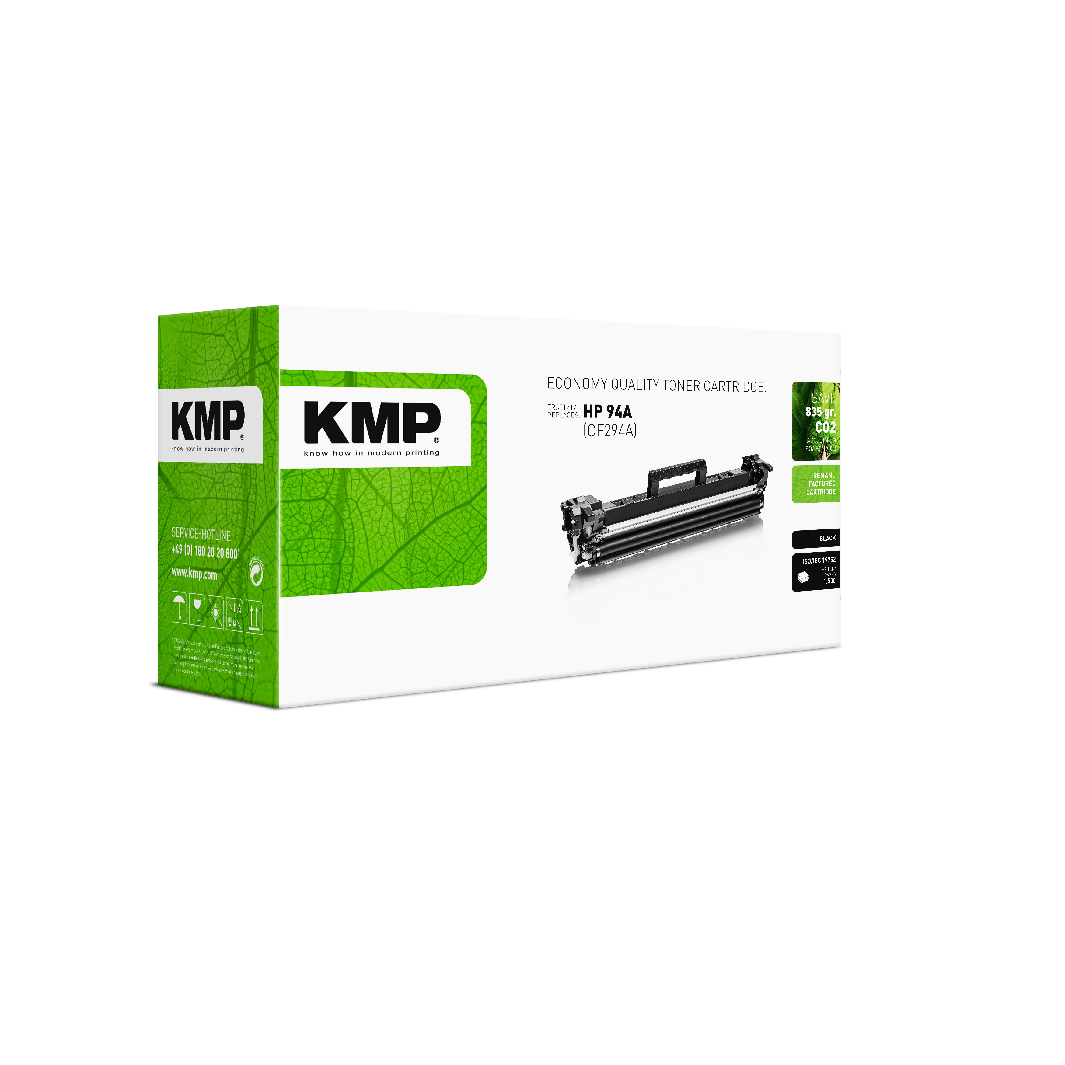 KMP H-T252 kompatibilní toner HP CF294A, black