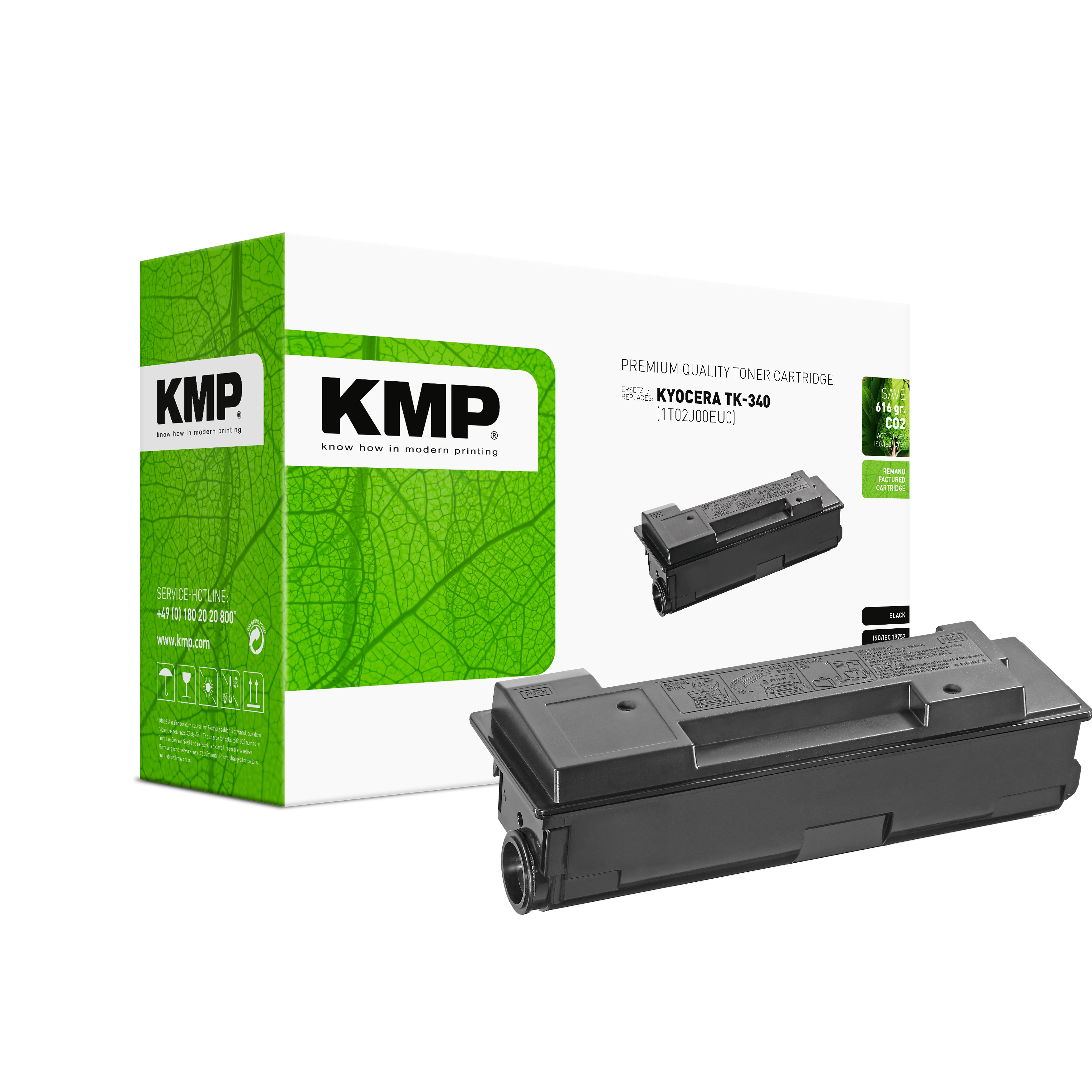 KMP K-T21 kompatibilní toner Kyocera TK340, černý