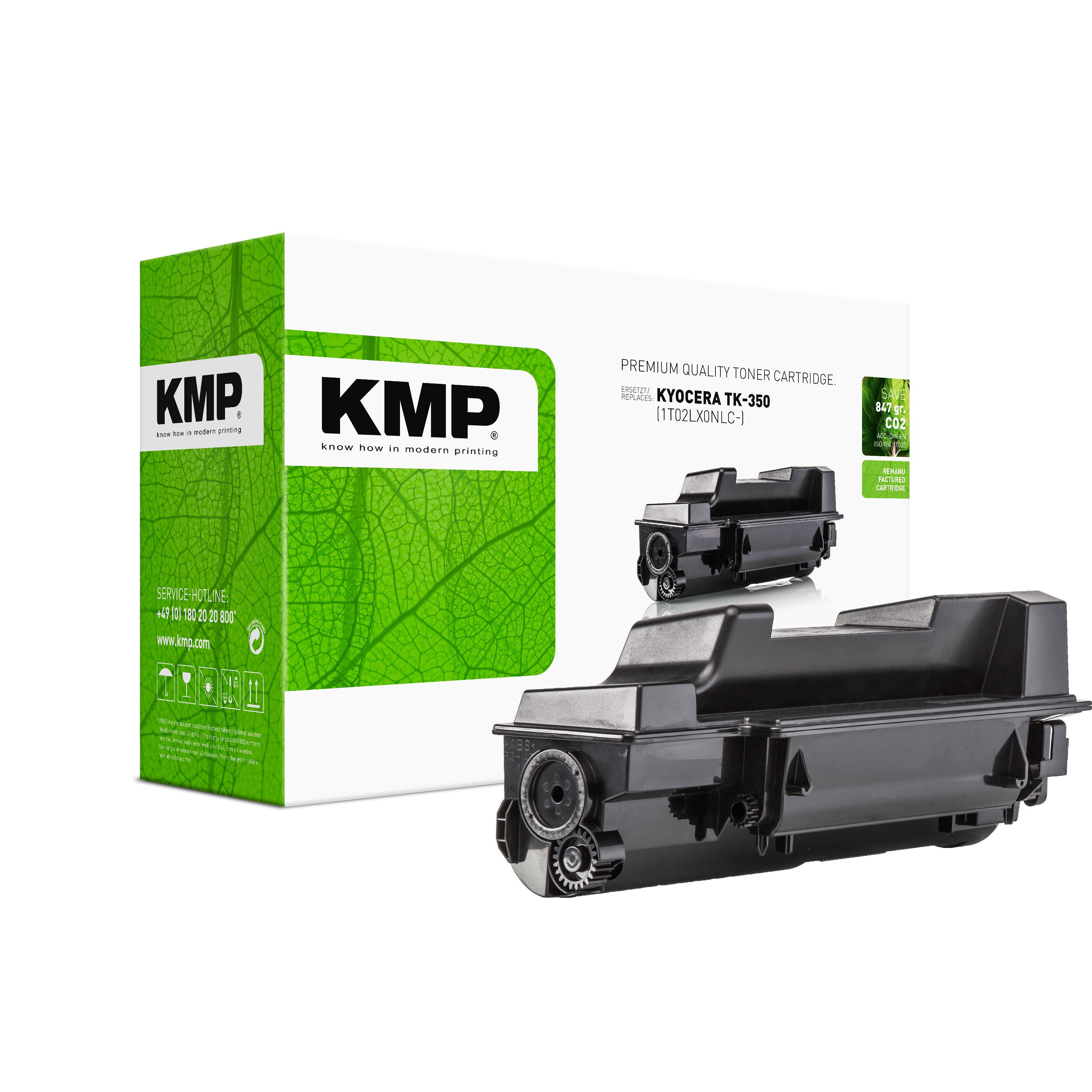 KMP K-T22 kompatibilní toner Kyocera TK350, černý