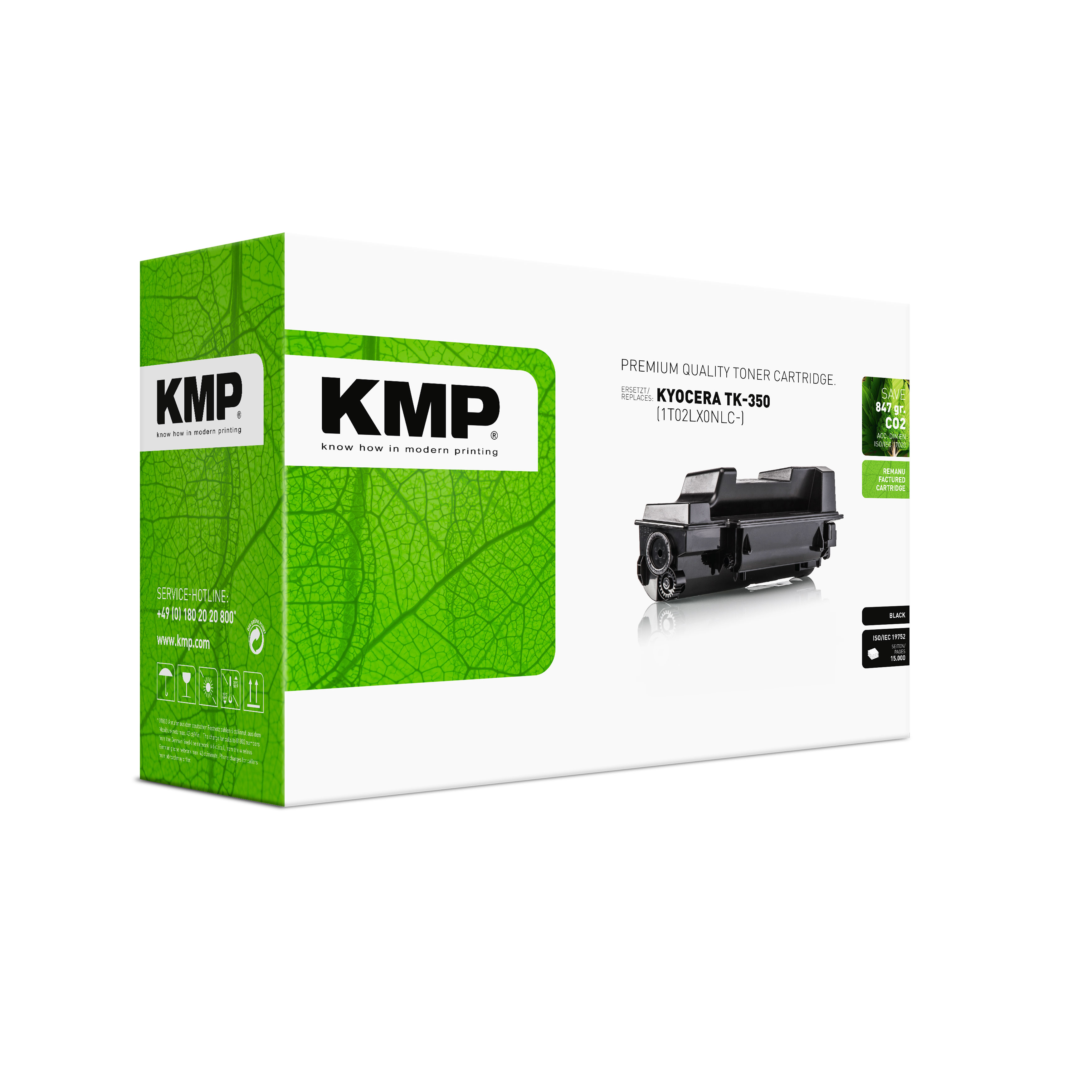 KMP K-T22 kompatibilní toner Kyocera TK-350, black