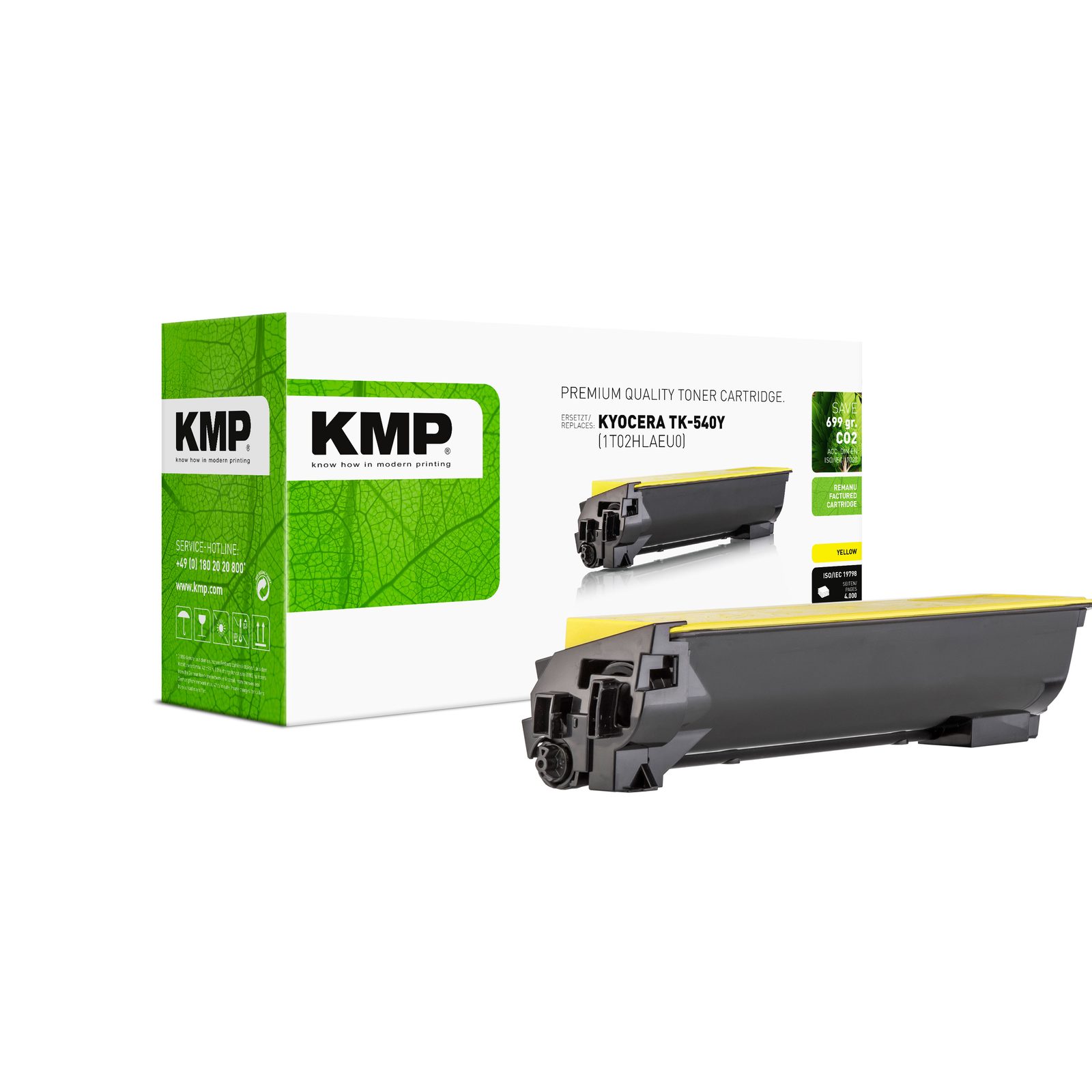 KMP K-T29 kompatibilní toner Kyocera TK540Y, žlutý