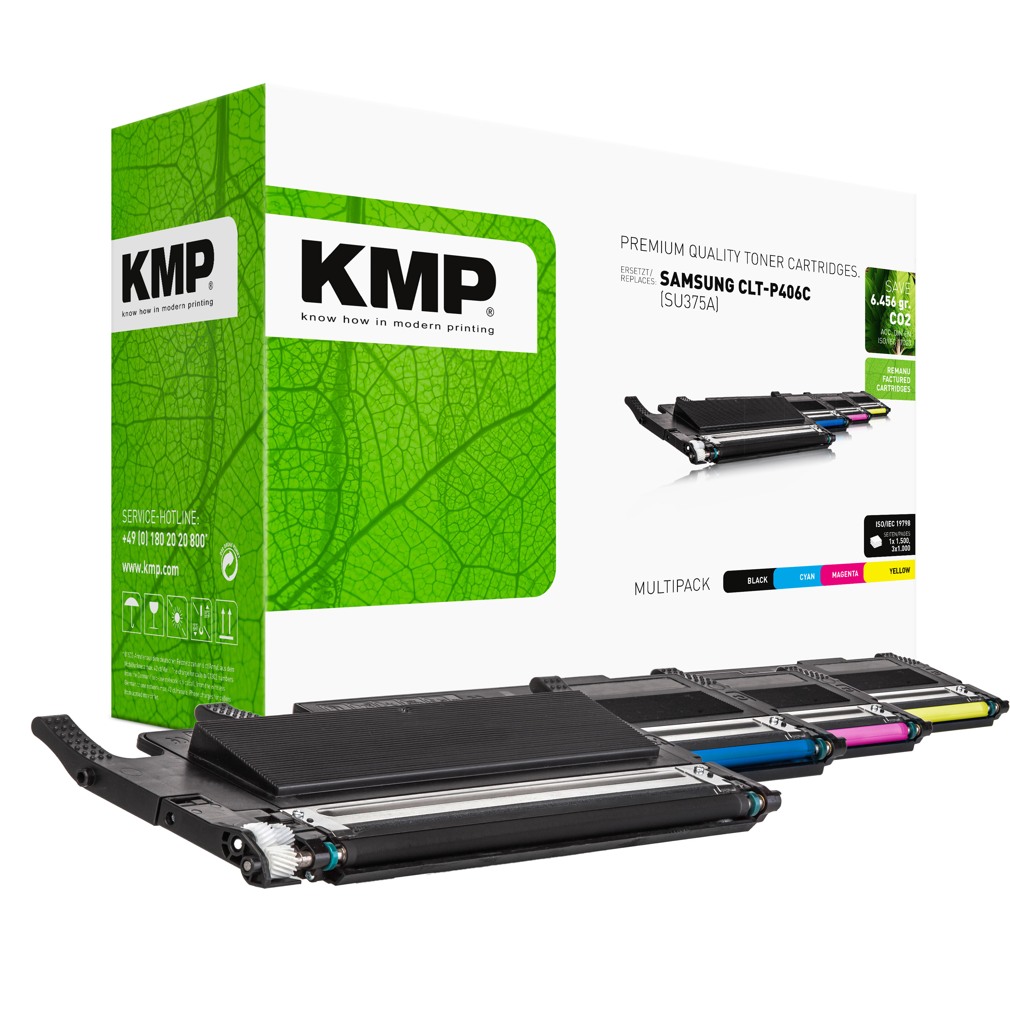 KMP SA-T53V kompatibilní toner Canon CLT-P406C/ELS (CLT-K406S/ELS, CLT-C406S/ELS, CLT-M406S/ELS, CLT-M406S/ELS), CMYK