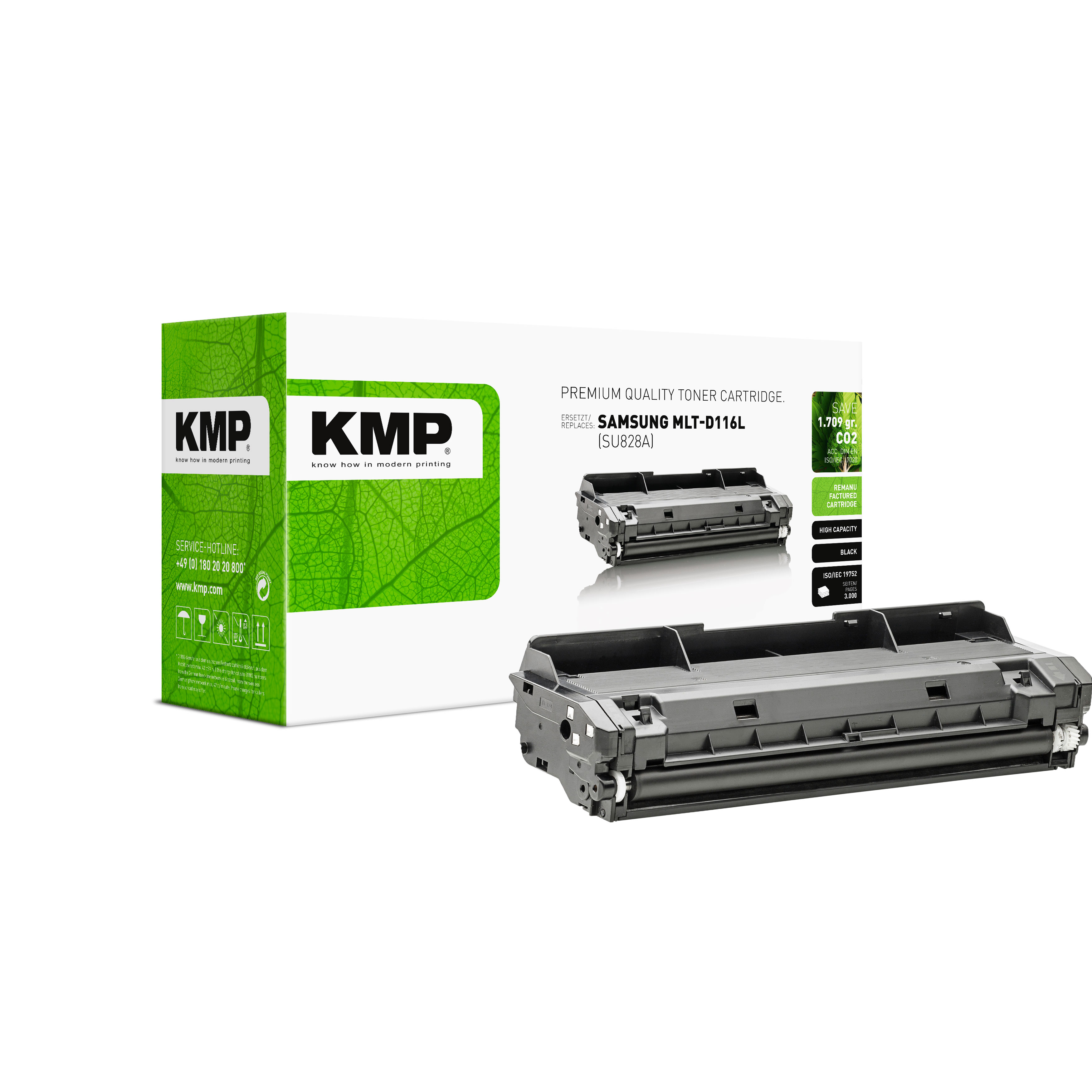 KMP SA-T68 kompatibilní toner Samsung MLT-D116L, černý