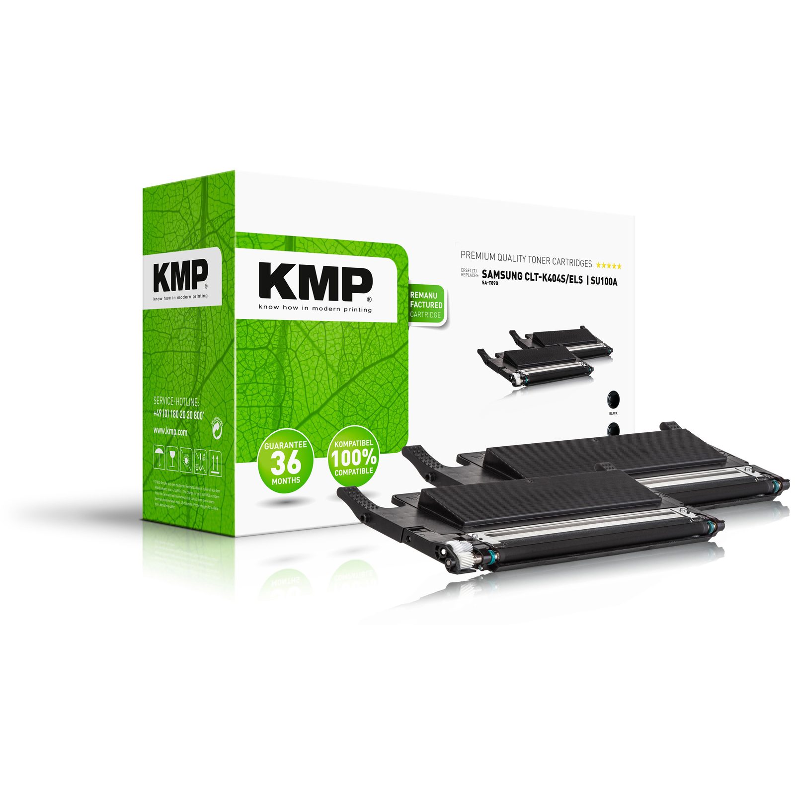 KMP SA-T89D renovovaný toner Samsung 2xCLT-K404S/ELS SU100A, černý