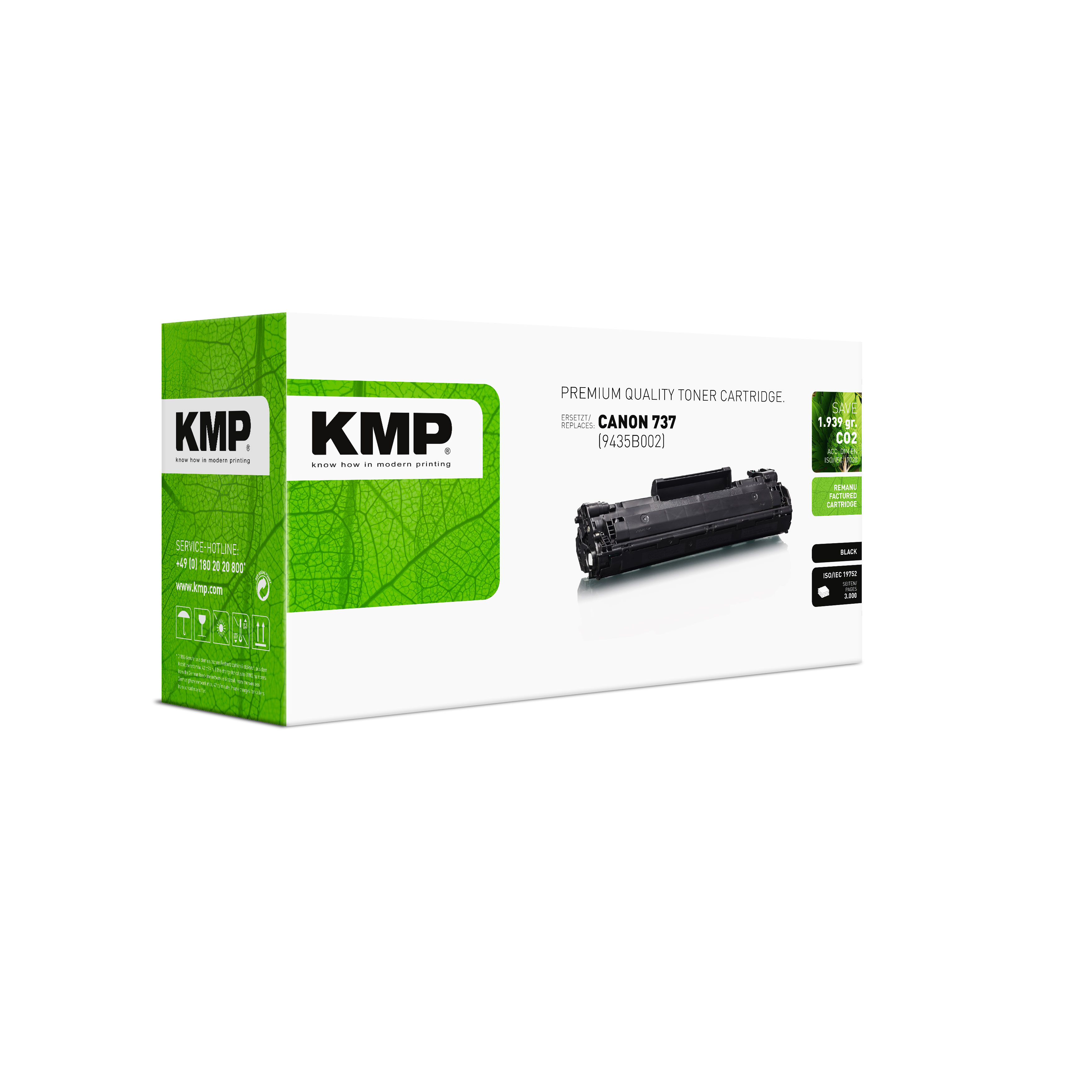 KMP C-T38 kompatibilní toner Canon 737, black