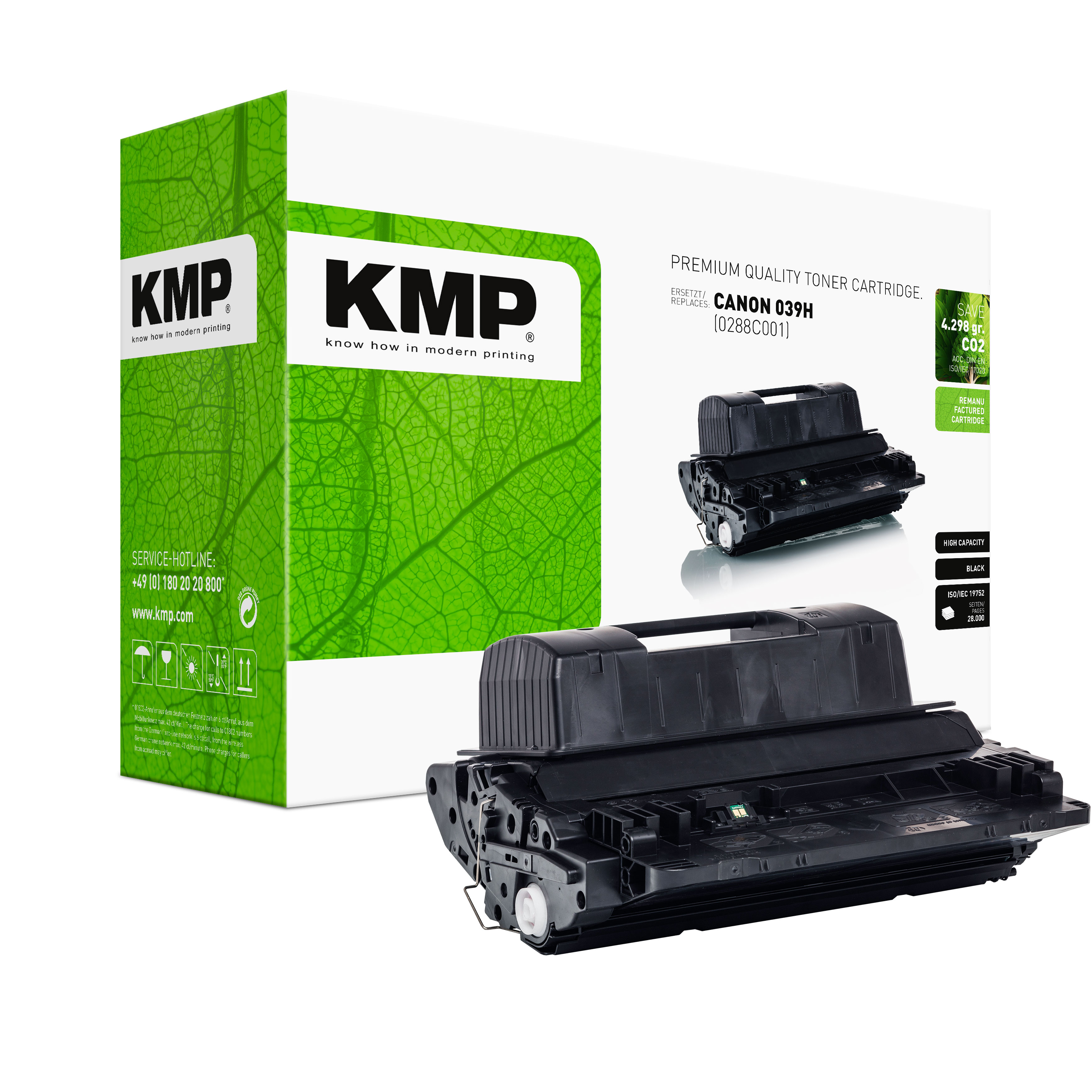 KMP C-T37X kompatibilní toner Canon 039H / 0288C001, černý