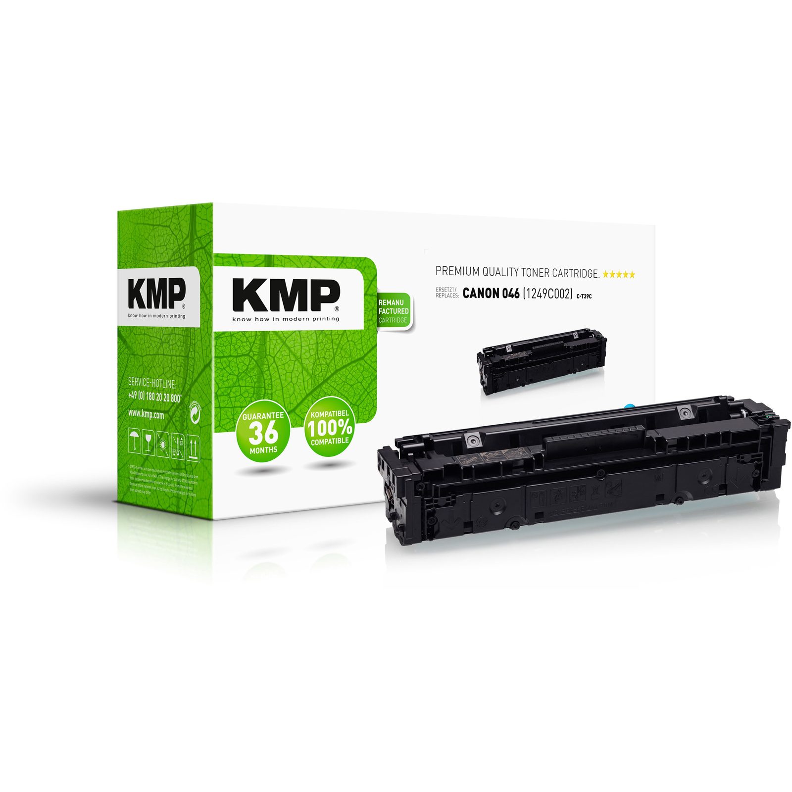 KMP C-T39C kompatibilní toner Canon 046 1249C002, azurový