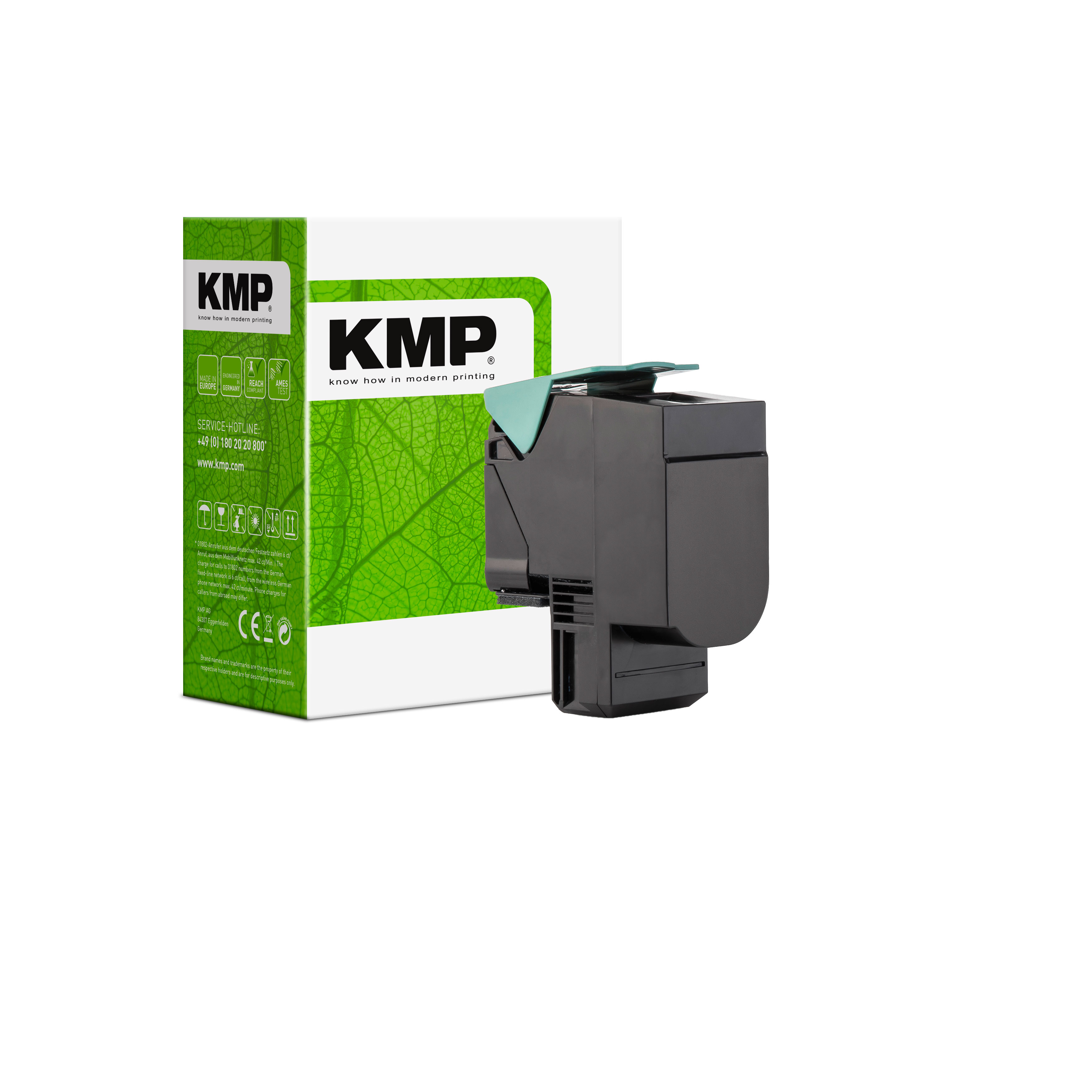 KMP L-T110C kompatibilní toner Lexmark 71B0020 71B20C0 71B0H20 71B2HC0, azurový