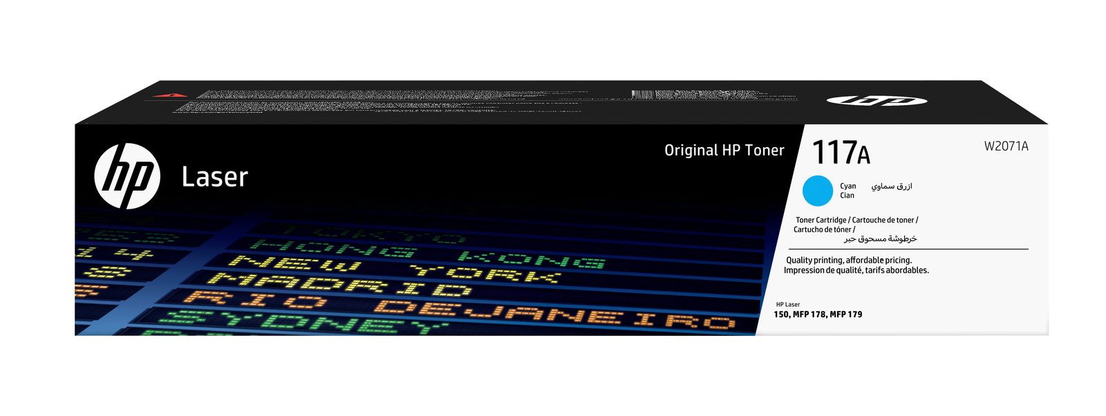 Originální toner HP 117A / W2071A, azurový